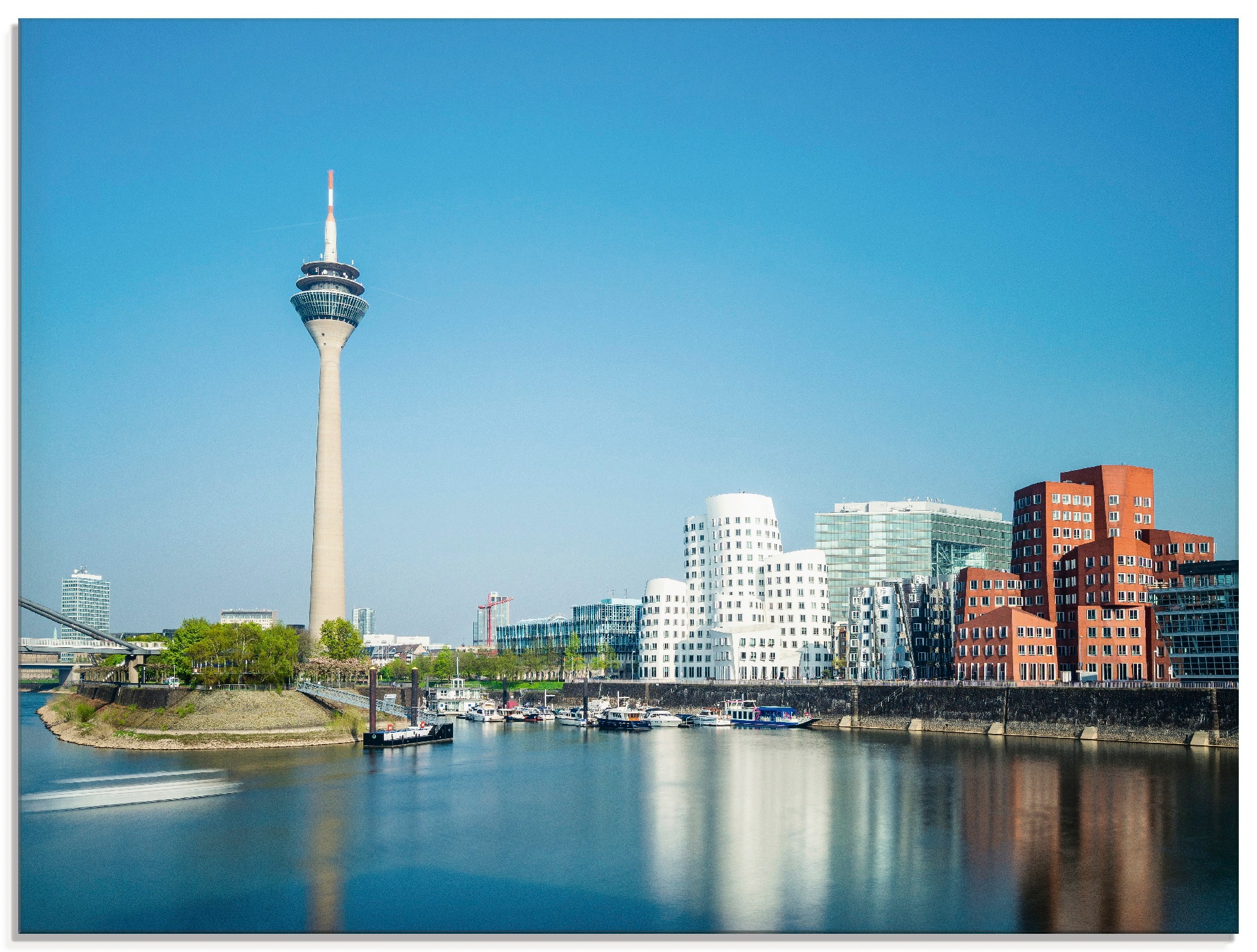 Artland Glasbild »Düsseldorf Medienhafen 2«, Deutschland, (1 St.)