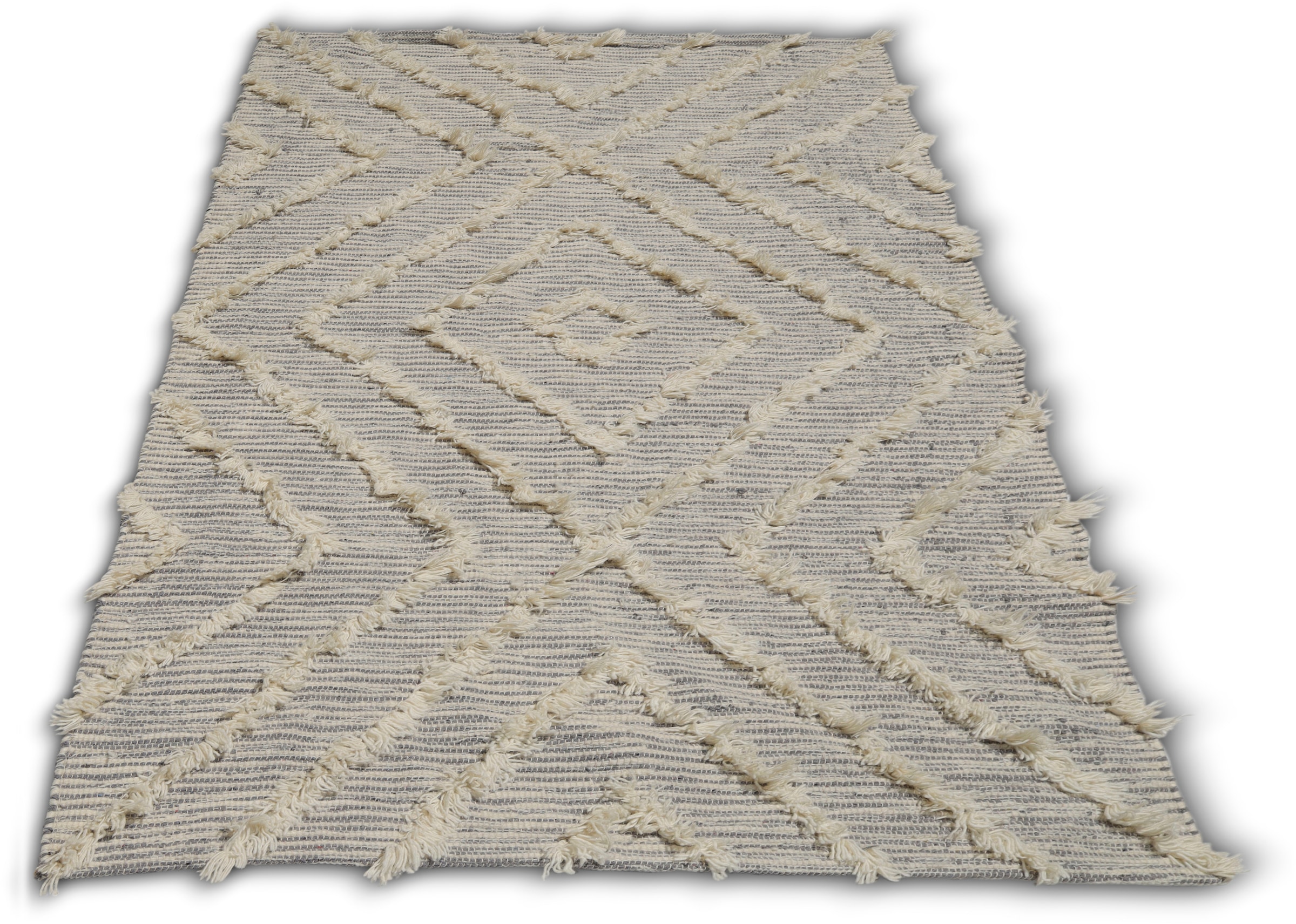 my home Teppich »Kanja«, online weiche Look, Rauten-Design bei Haptik, OTTO Boho rechteckig, Berber-Optik