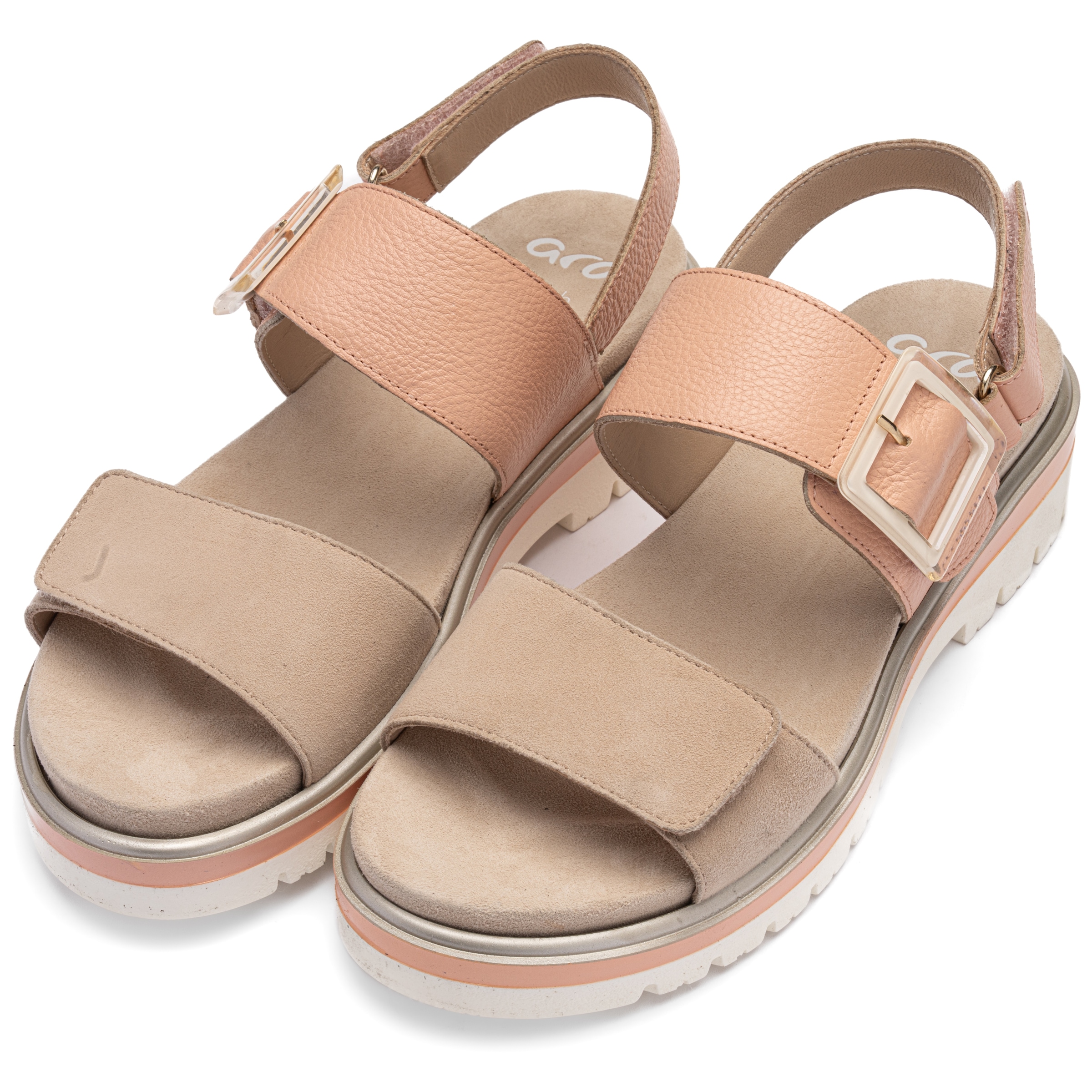 Ara Keilsandalette »MALAGA«  Keilabsatz, Plateau, Riemchensandalette in bequemer Weite G (= weit)