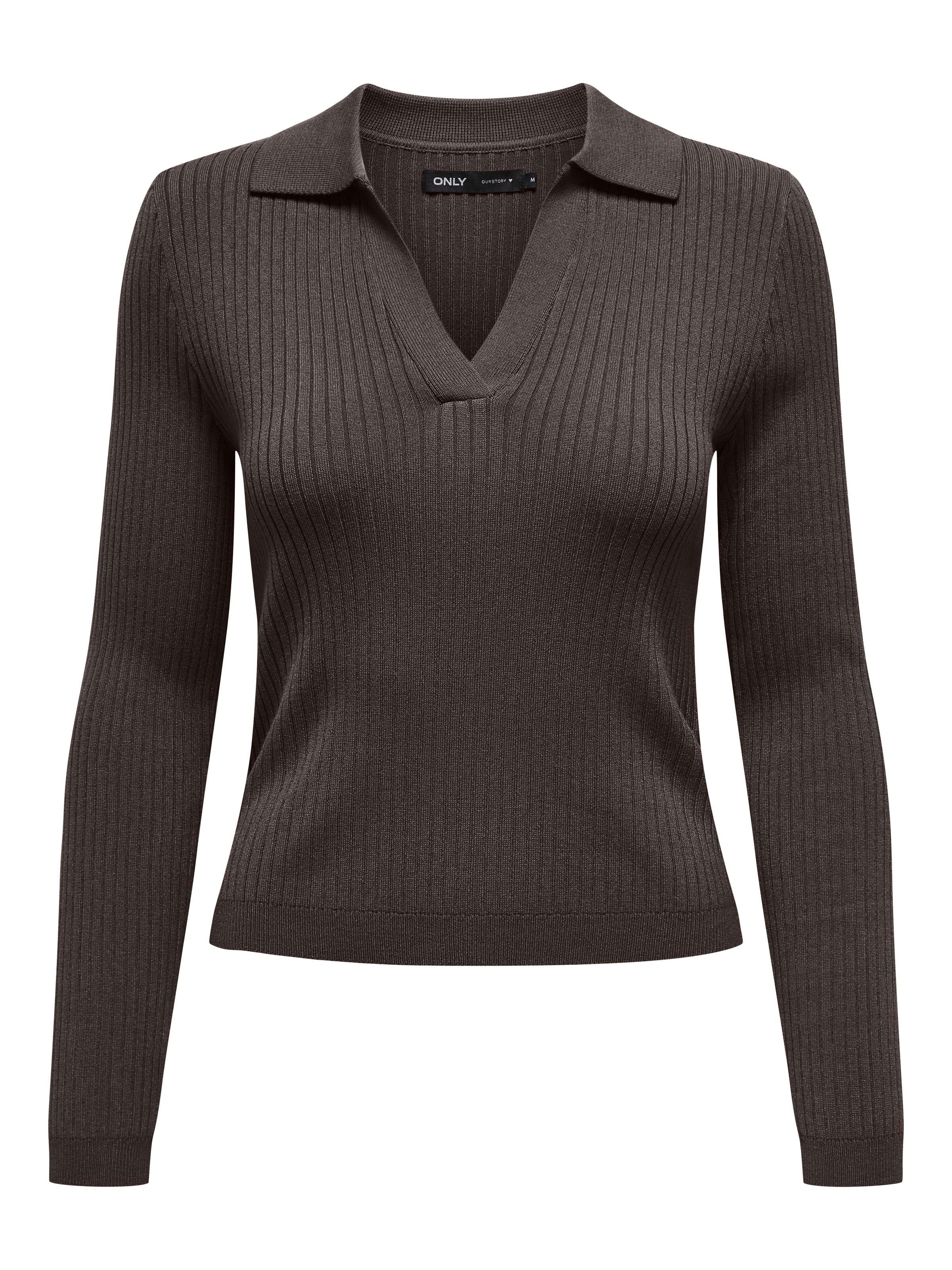 ONLY Polokragenpullover »ONLKAYA LS POLO PULLOVER EX KNT« Rippstrick