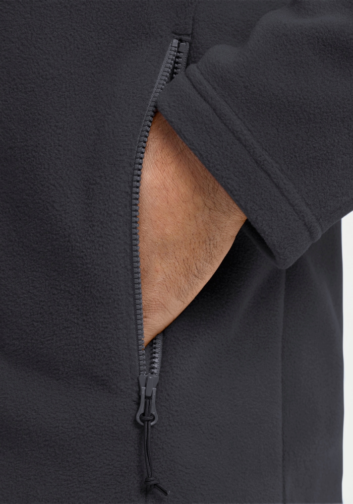 Jack Wolfskin Fleecejacke »TAUNUS 100 FZ M« Winddicht, atmungsaktiv, Übergangsjacke