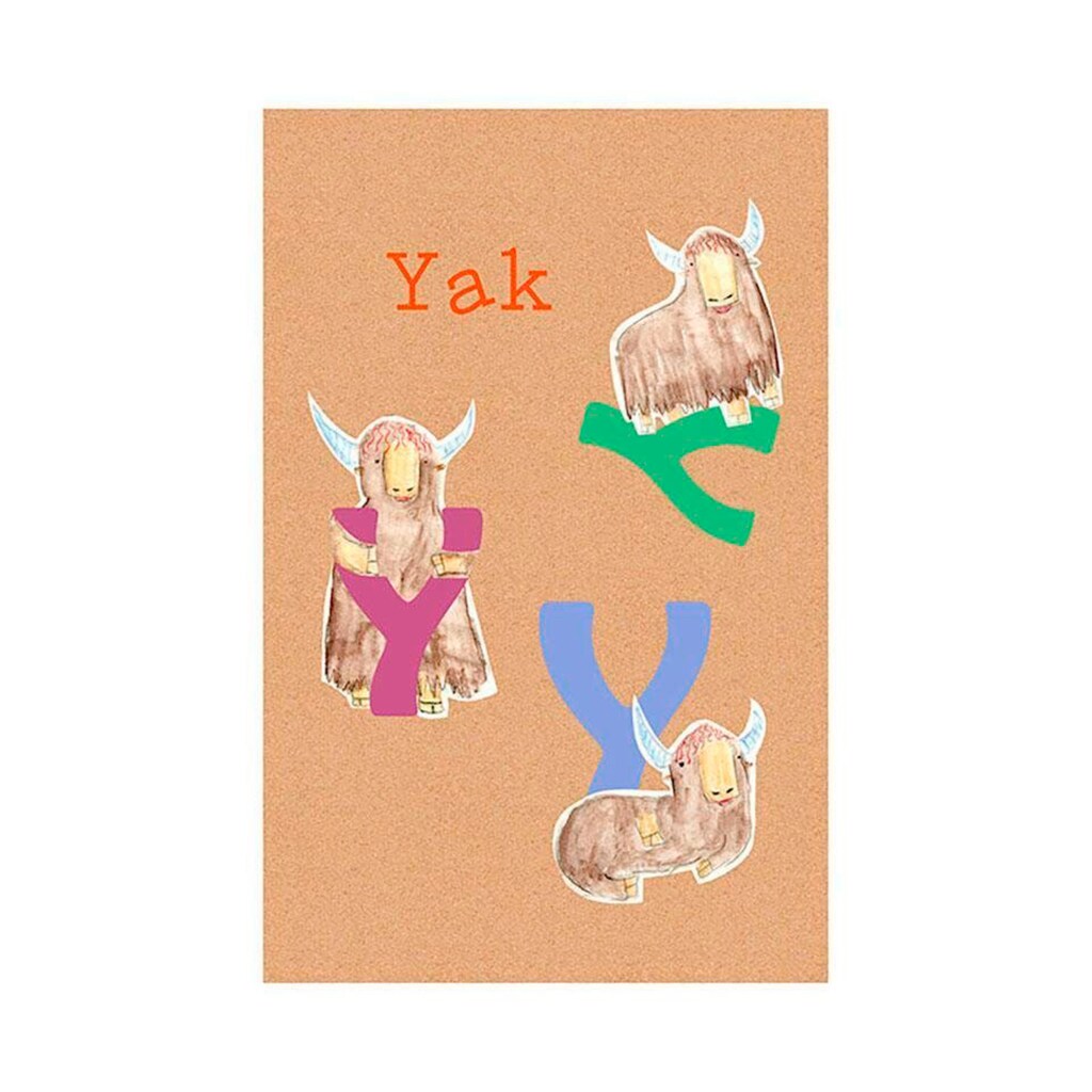 Komar Poster »ABC Animal Y«, Buchstaben, (1 St.)
