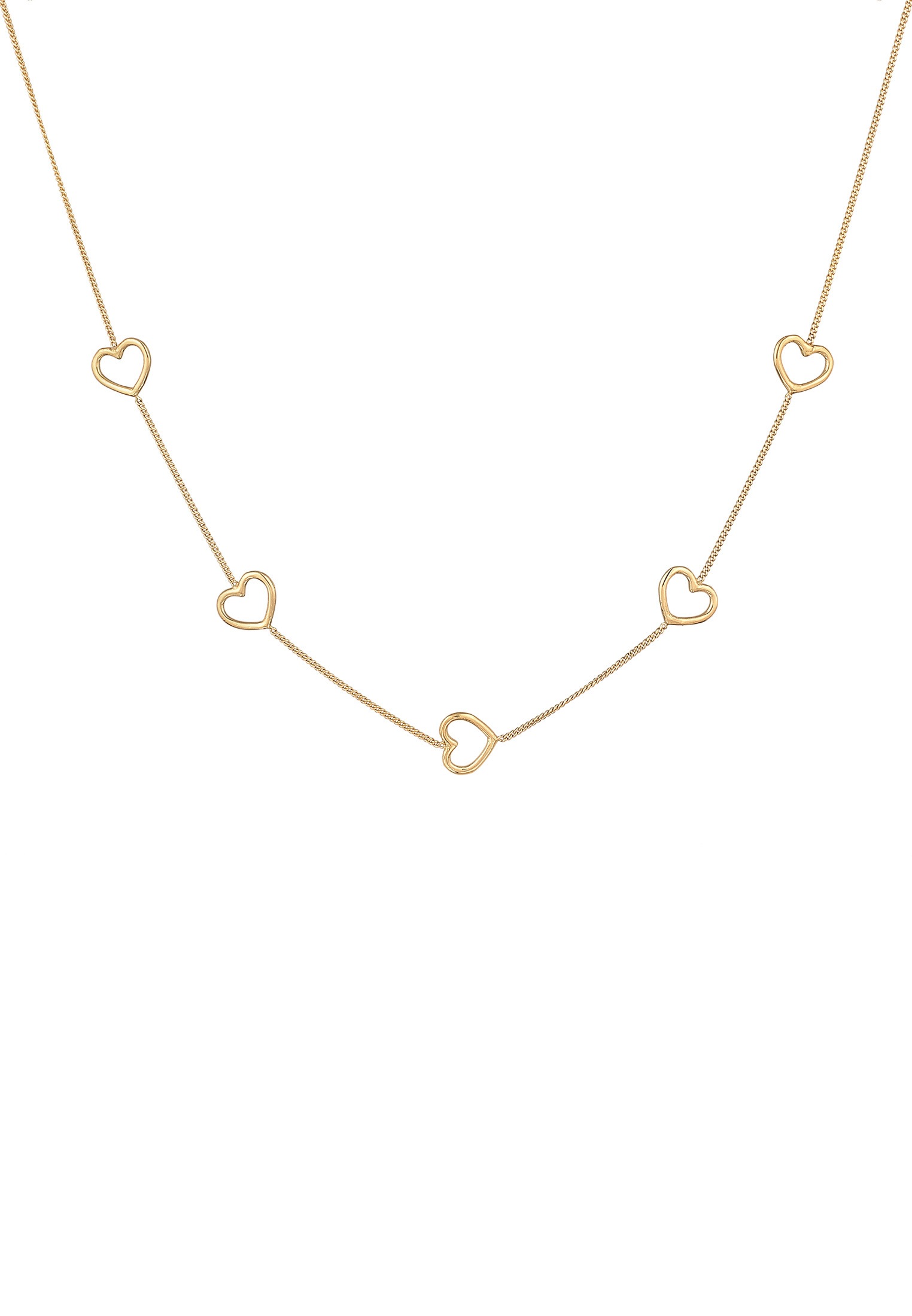 Elli Kette mit Anhänger »Halskette Herz Liebe Love 925 Silber«