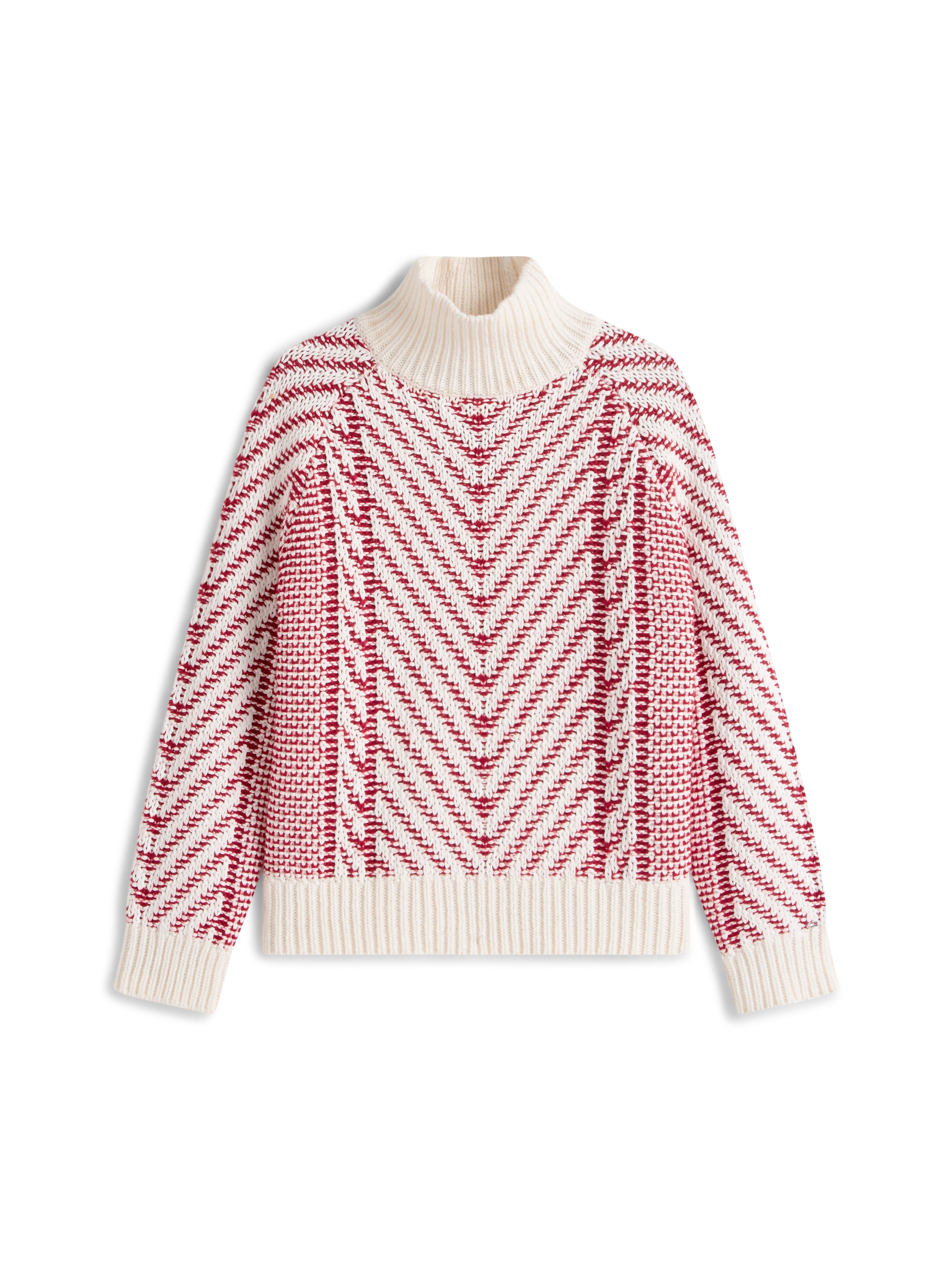 Tommy Hilfiger Strickpullover »TEXTURED CABLE MOCK-NK LS SWT« mit Zopfmuster
