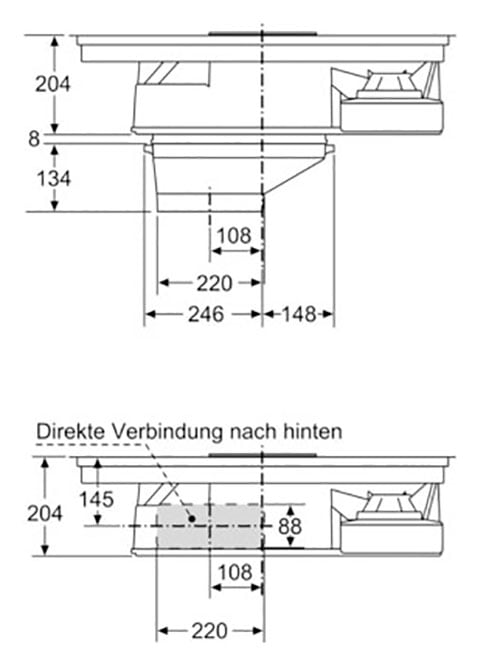 NEFF Kochfeld mit Dunstabzug »T18BD3AN0«, T18BD3AN0, mit einfacher Touch Control Bedienung
