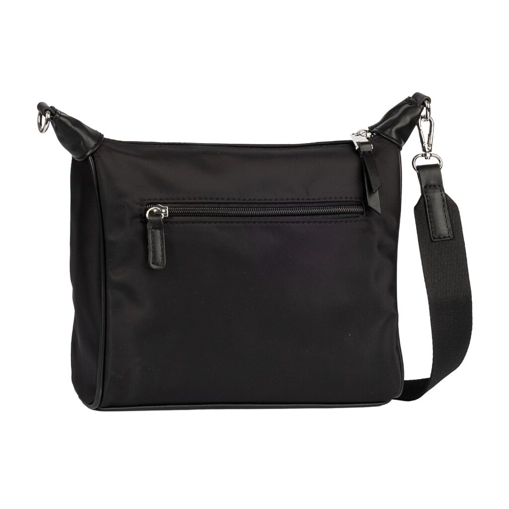 Gabor Umhängetasche »Brisa« Nylon trifft auf glattes Lederimitat mit Metallzipper & viel Stauraum