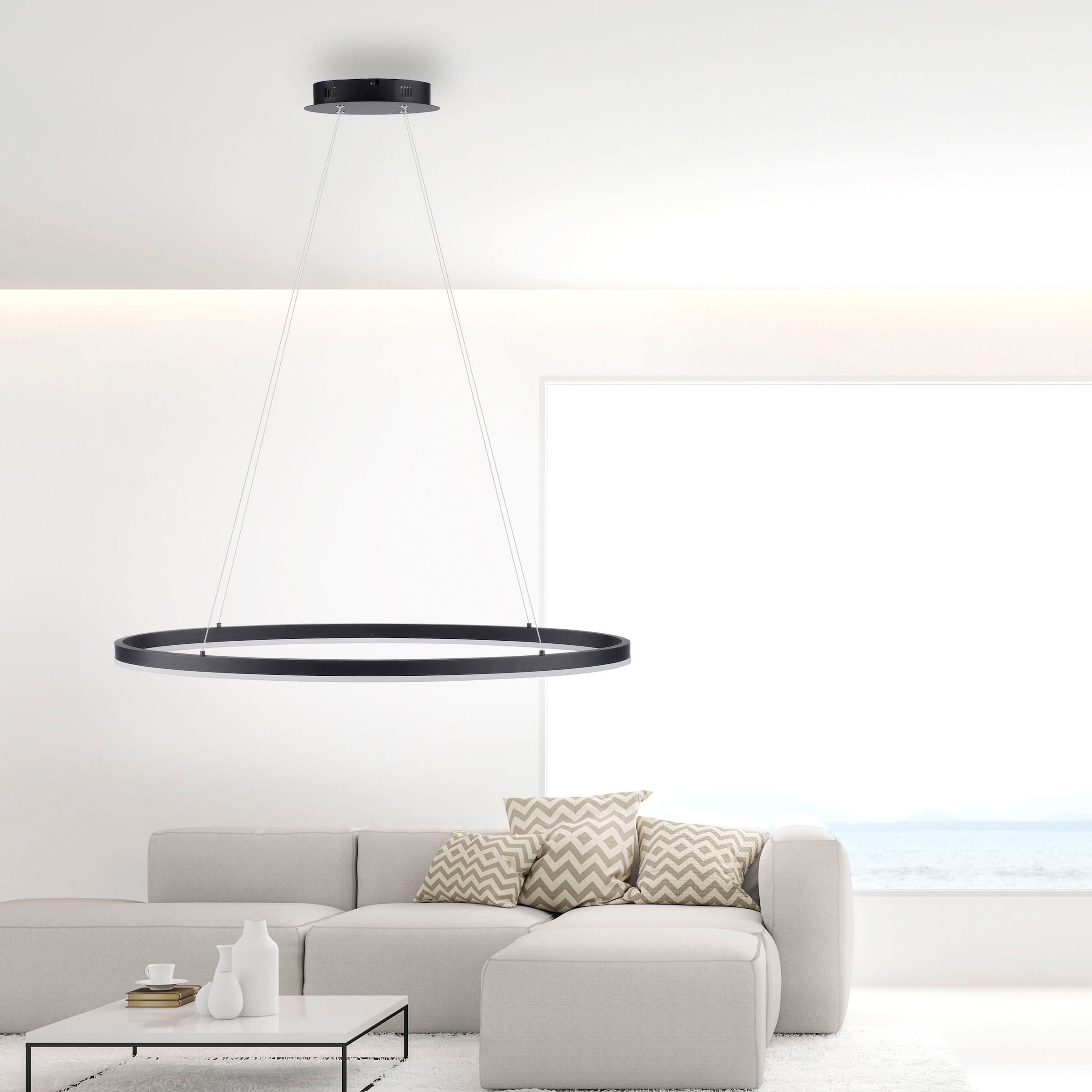 Paul Neuhaus Pendelleuchte »TITUS«, 1 flammig, Leuchtmittel LED-Board | LED fest integriert, LED, dimmbar, Simply Dim, Memory, nach Trennung vom Netz