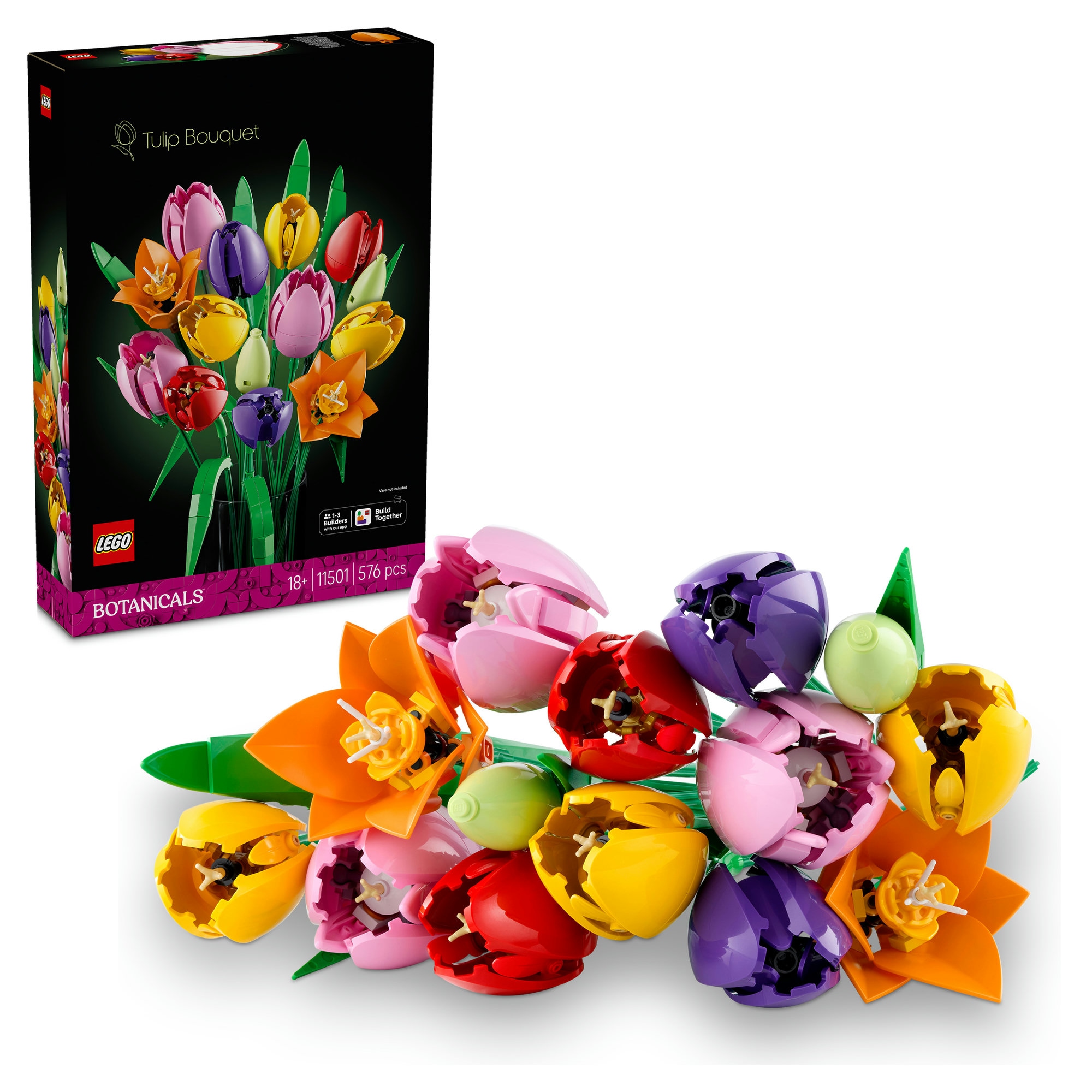 LEGO® Konstruktionsspielsteine »Tulpenstrauß (11501), LEGO Botanicals« Made in Europe