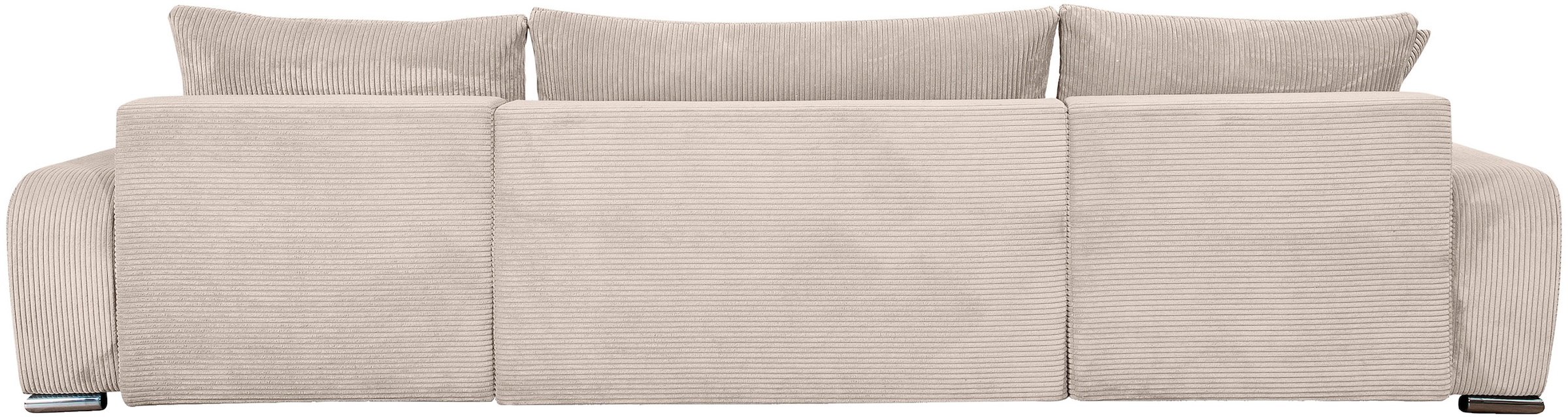 COLLECTION AB Wohnlandschaft »Paola U-Form«, mit Schlaffunktion, Stauraum, Zierkissen und Bonnellfederkern, Cord