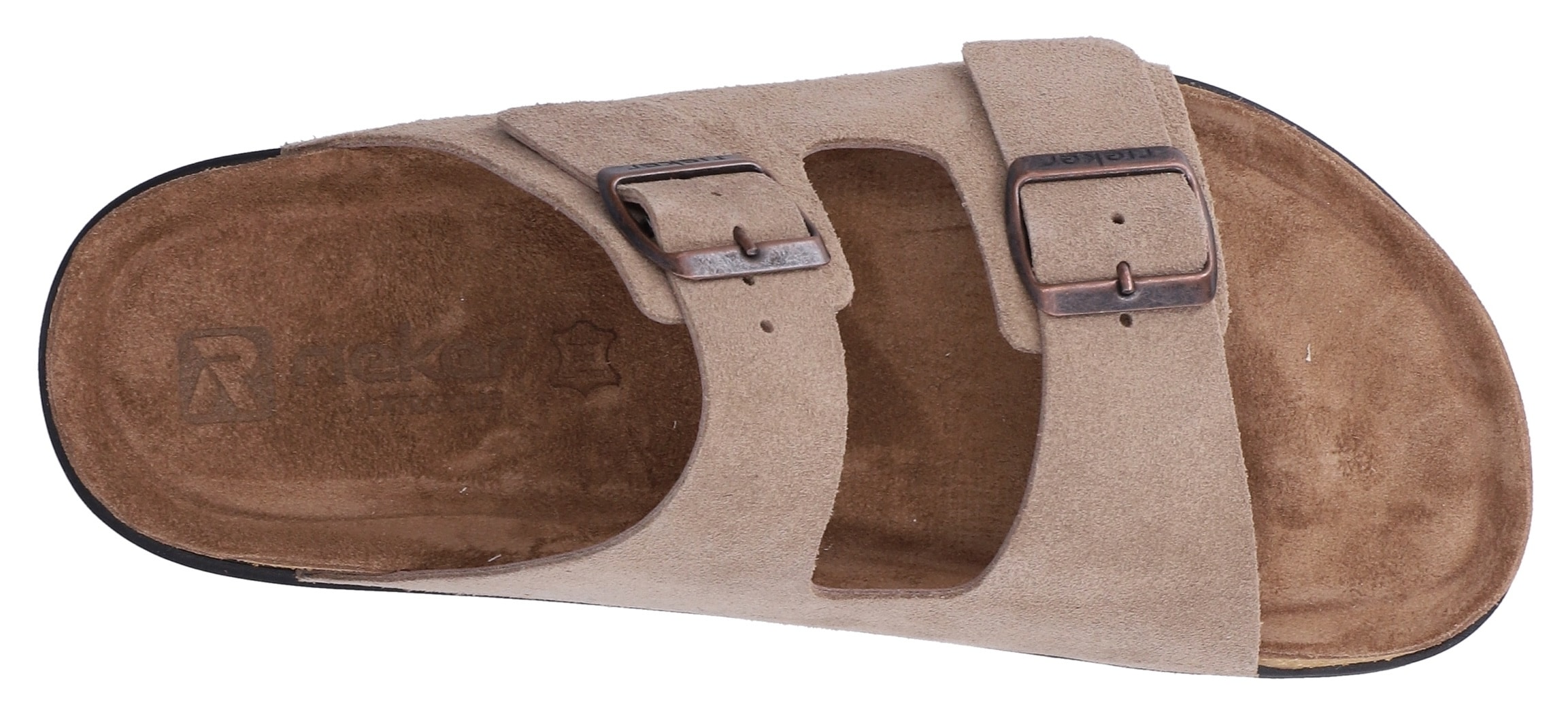 Rieker Pantolette  Sommerschuh, Strandschuh, Hausschuh mit bequemem Fußbett