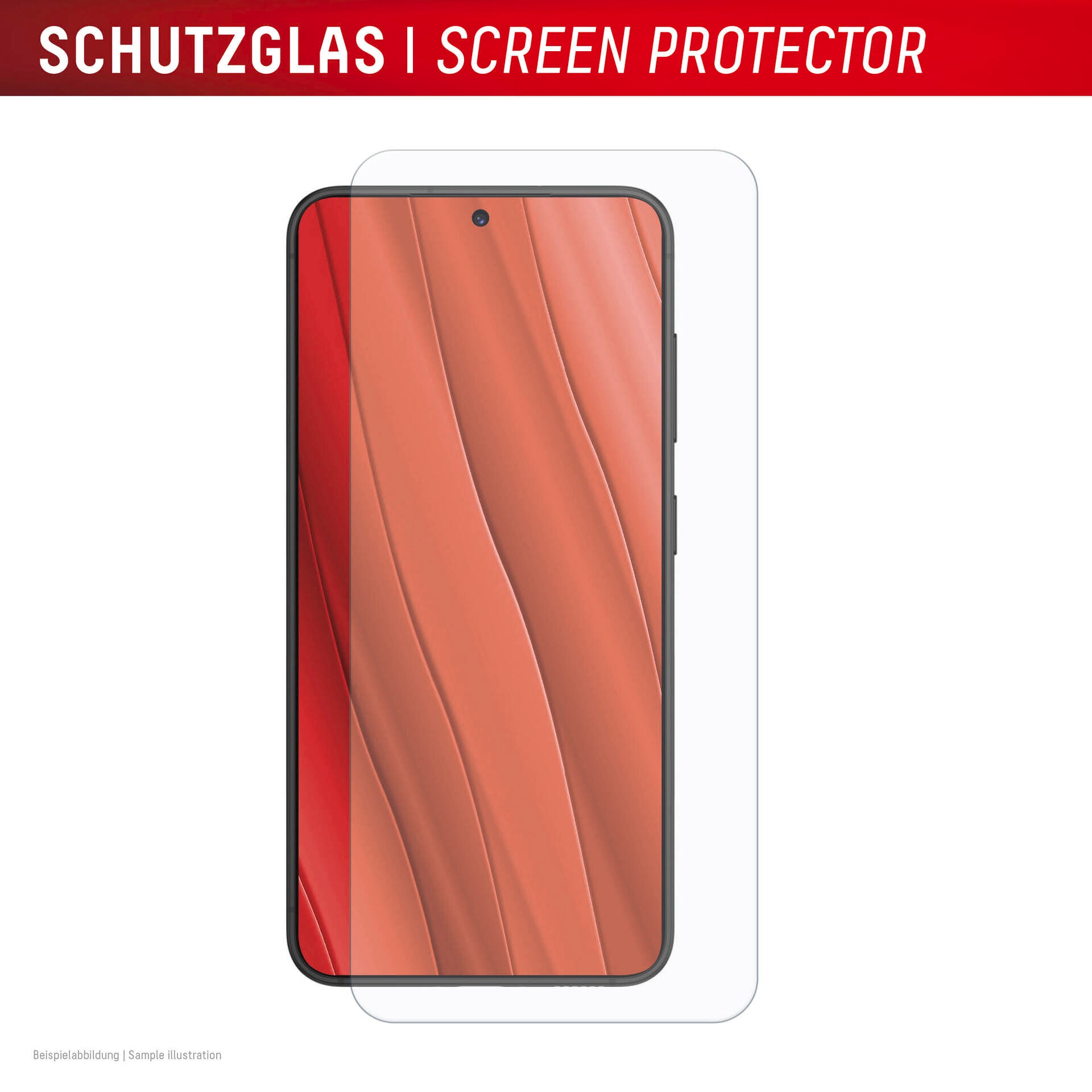 Displex Displayschutzglas »Real Glass MM + Case« für Samsung Galaxy S25 Displayschutzfolie, Schutzfolie, Bildschirmschutz, kratz- & stoßfest