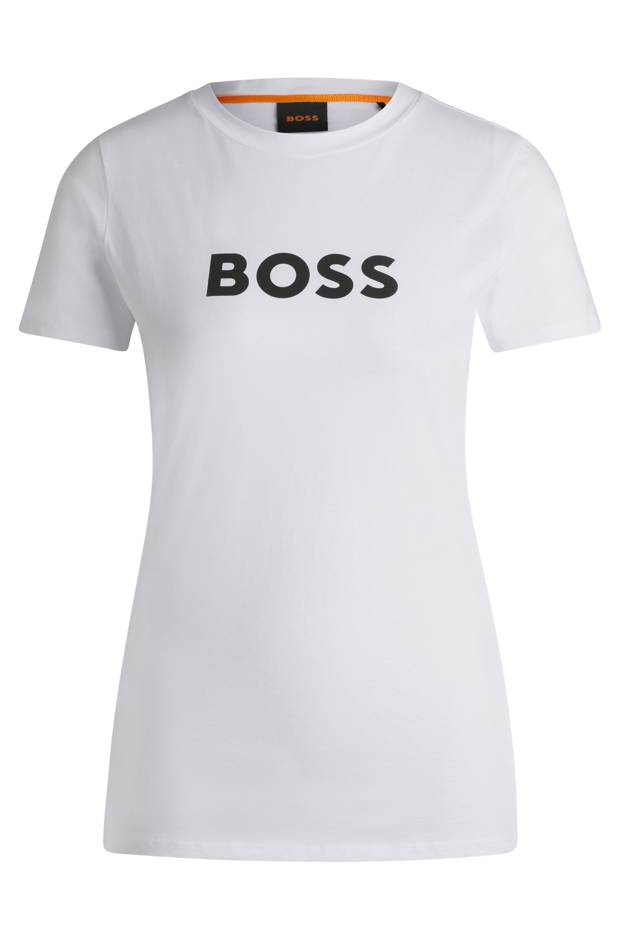 BOSS ORANGE T-Shirt »Elogo Premium Damenmode«, mit BOSS-Schriftzug