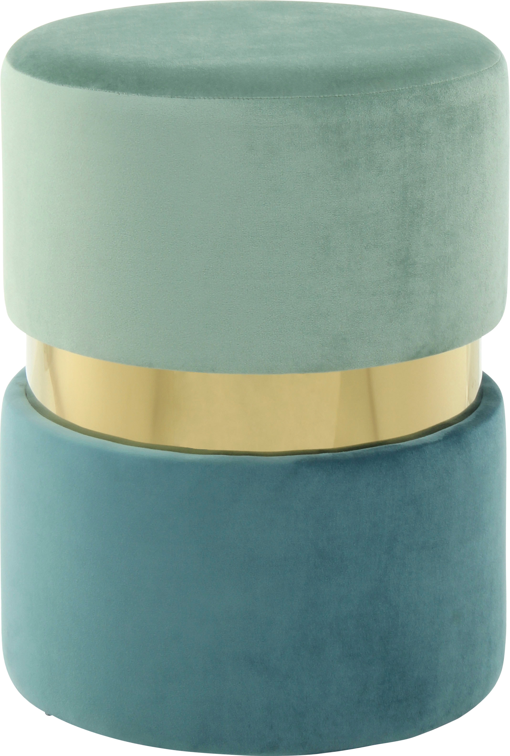 Kayoom Sitzhocker »Hocker Gipsy 825, stilvoller Sitzhocker, runde Form, stilvolles Design« 1 Stk. tlg. samtweich, platzsparend, vielfältig einsetzbar, weiche Polsterung