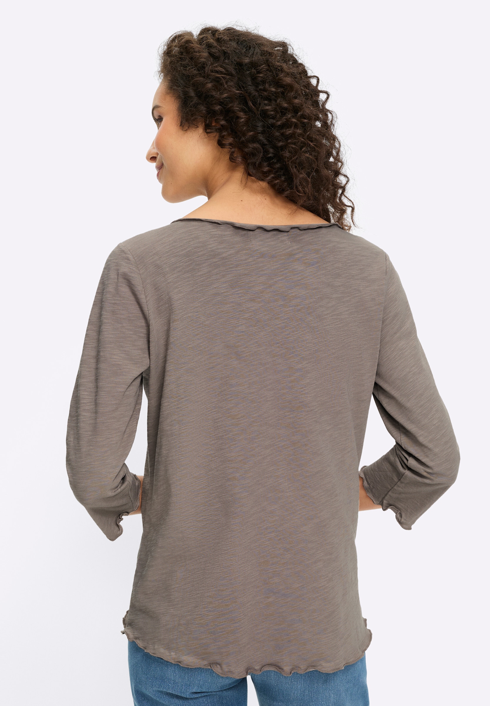 heine T-Shirt »2er-Pack Shirts Shirt-Set mit Wellenkanten 2 Stück«