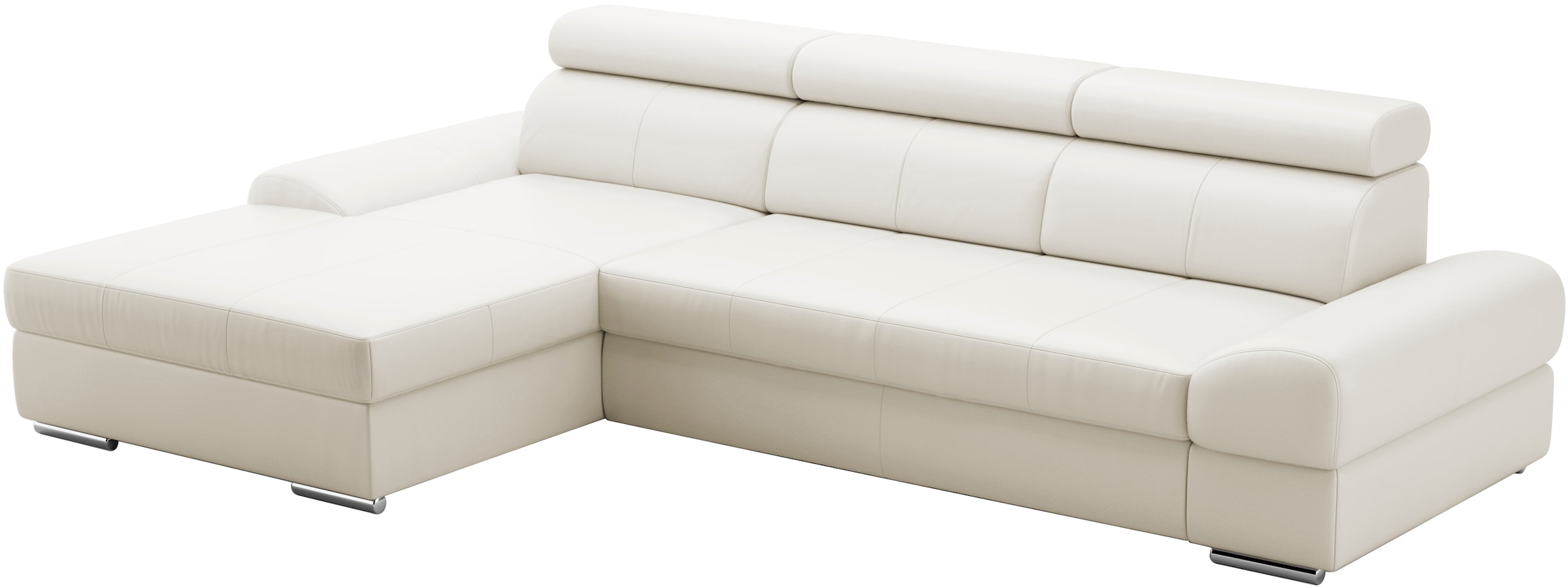 sit&more Ecksofa Broadway, mit verstellbaren Kopfteilen, wahlweise mit Bettfunktion