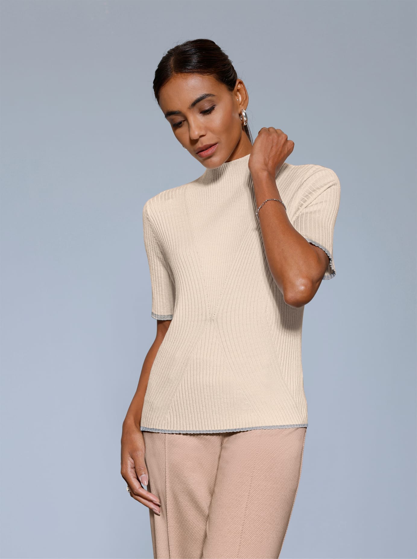 creation L Strickpullover »Stehkragen-Pullover«
