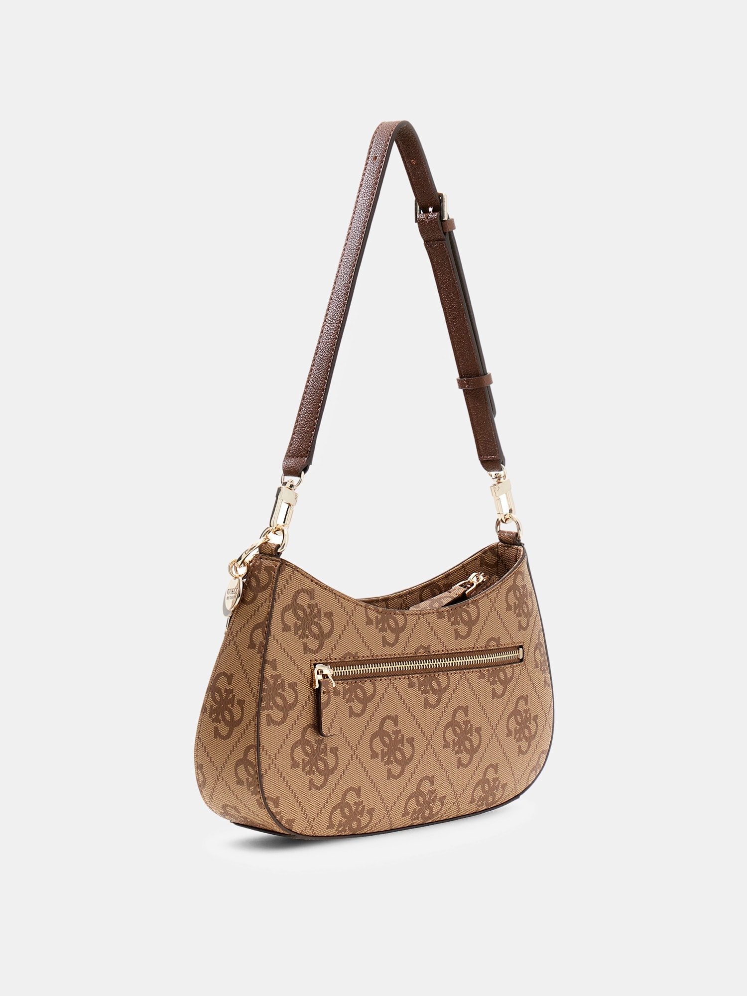 Guess Schultertasche »NOELLE II TOP ZIP SHOULDER BAG« Damen Umhängetasche, Handtasche mit GUESS-Logo-Schmuckelement