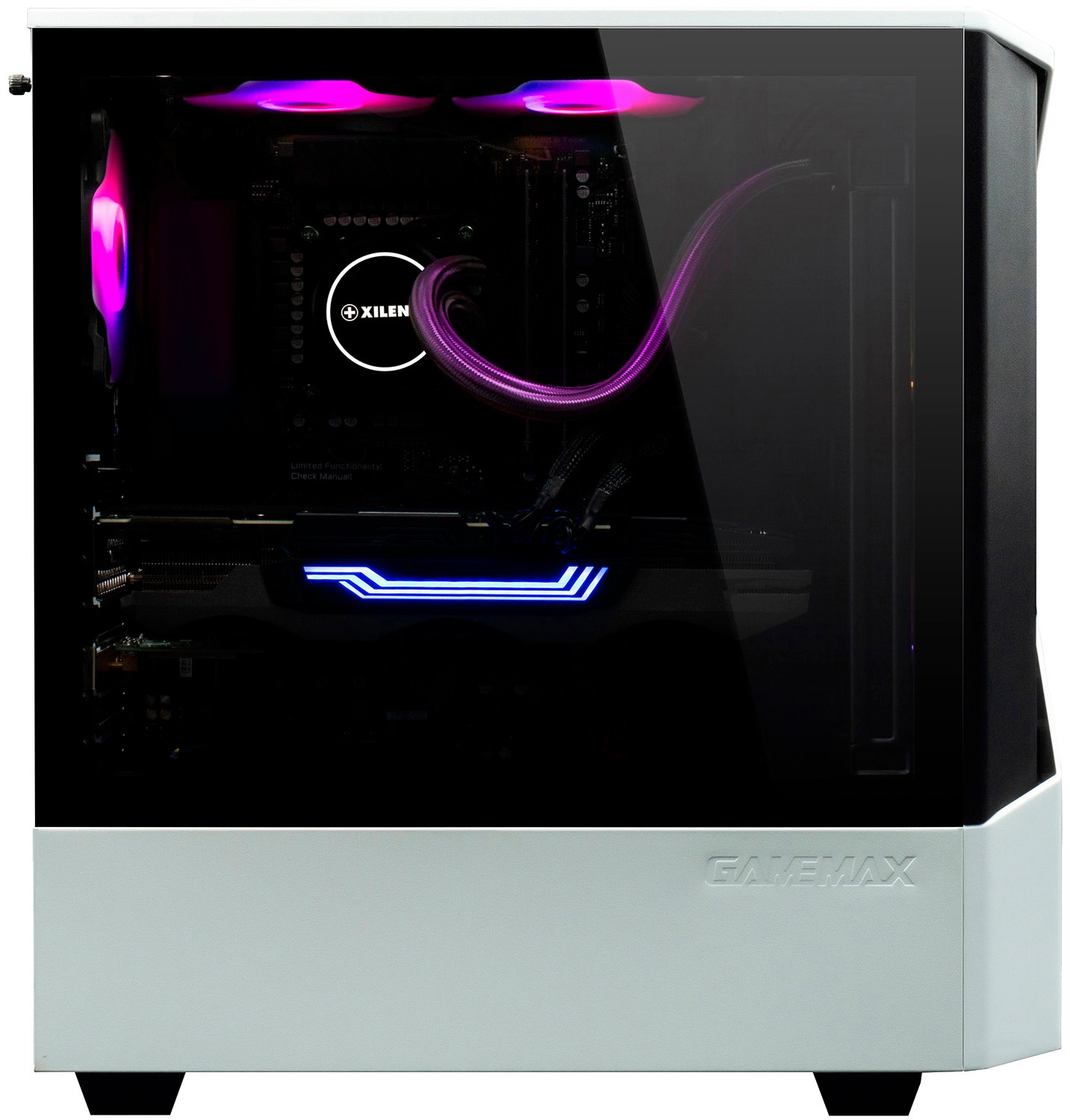 GAMEMAX Gaming-PC-Komplettsystem »MegaDeal Horizon 2886 AMD Ryzen 5 9600X WAK 32GB DDR5 1TB SSD RX 9070« 34 ″ AMD Ryzen 5 Radeon RX 9070 32 GB RAM 1.000 GB SSD Windows 11, DDR5 RAM+ MSI PRO MP341CQW LED-Monitor Curved 86,4cm (34")