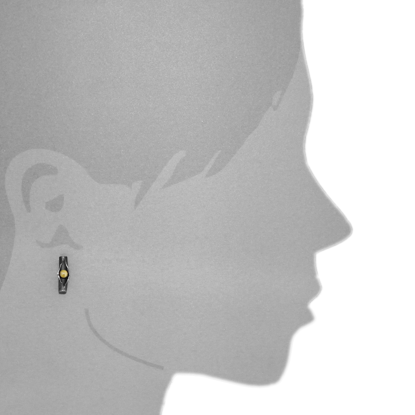 OSTSEE-SCHMUCK Paar Ohrstecker »- Hedi-Sarah Vicenca - Silber 925/000 - Bernstein«