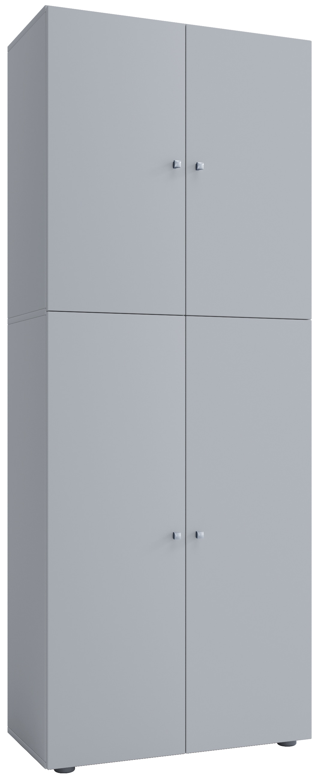 VCM Schuhschrank »VCM Holz-Schuhschrank | Maße: B. 70 x H. 184 x T. 40 cm | Allzweckschrank | 5 Fächer | 4 Drehtüren - Lona«, (1 St.)