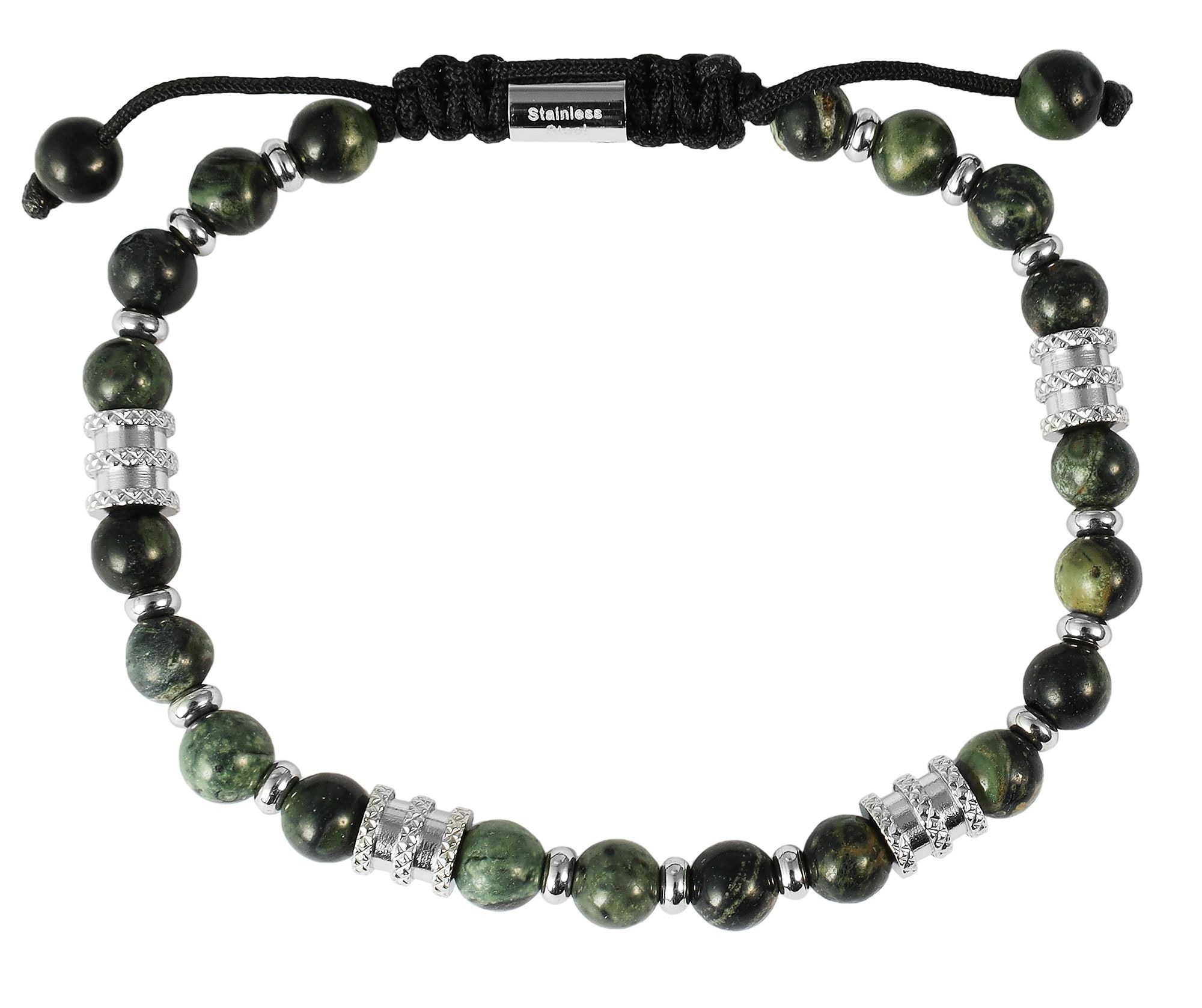 Adelia´s Armband »Herren Armband ¿ Kugelarmband aus Edelstahl mit Tigerauge 19,5 cm«
