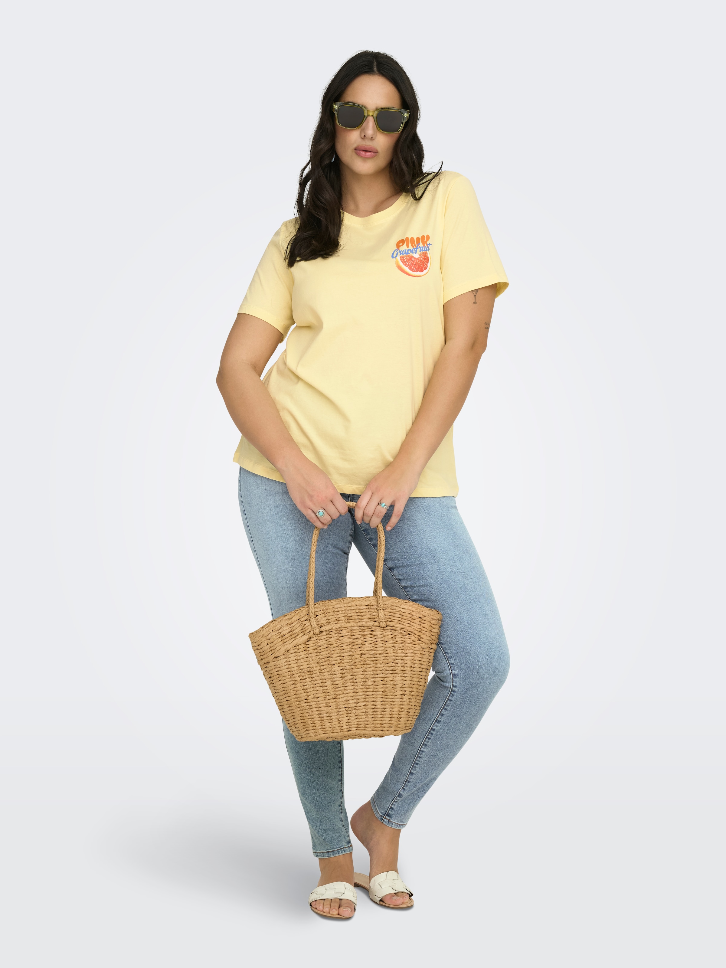 ONLY CARMAKOMA Kurzarmshirt »CARBOLETTE LIFE REG S/S TOP BOX JRS«