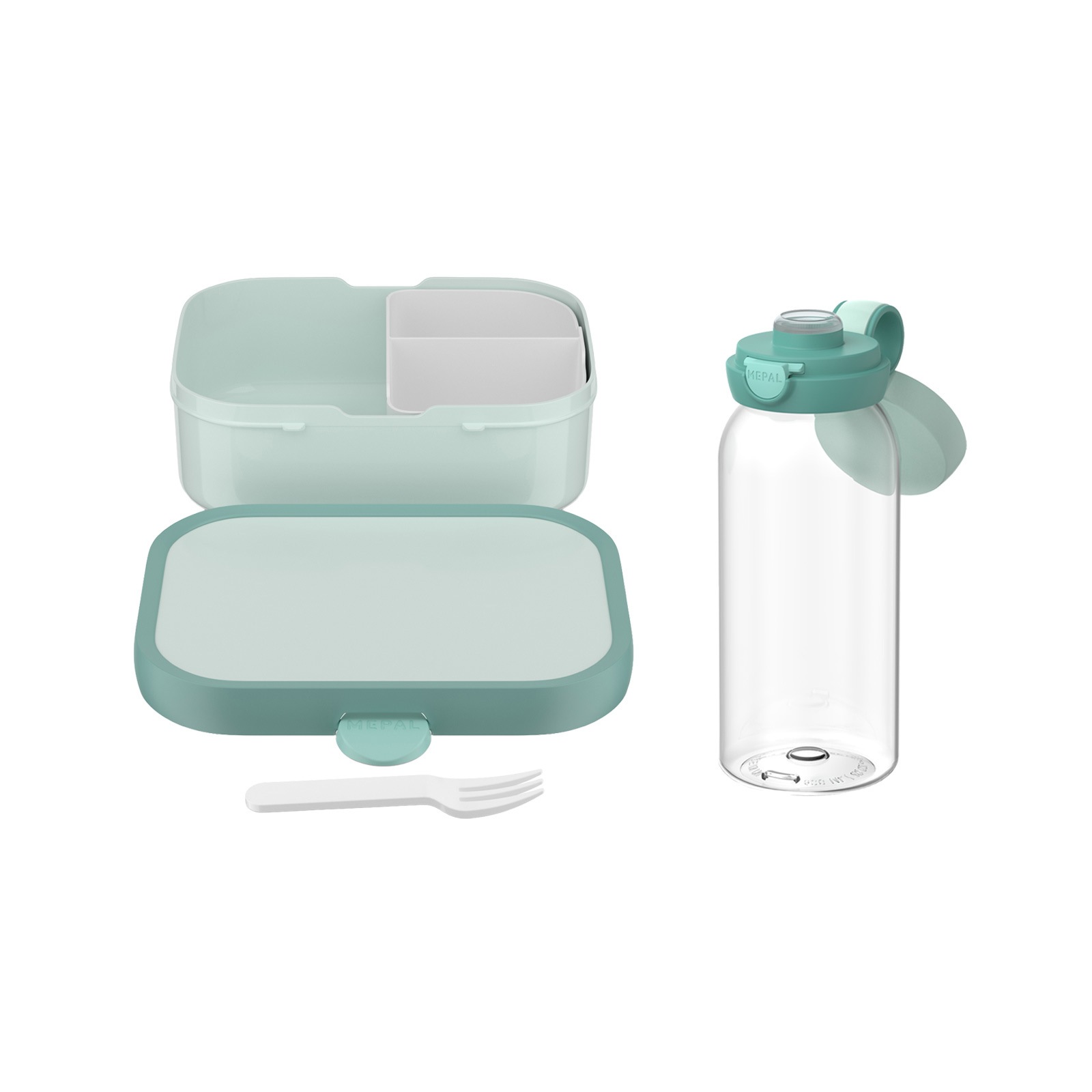 Mepal Lunchbox »Lunchset (Flasche mit Klappdeckel) Campus 600 ml + 750 ml 2er Set« Spülmaschinengeeignet