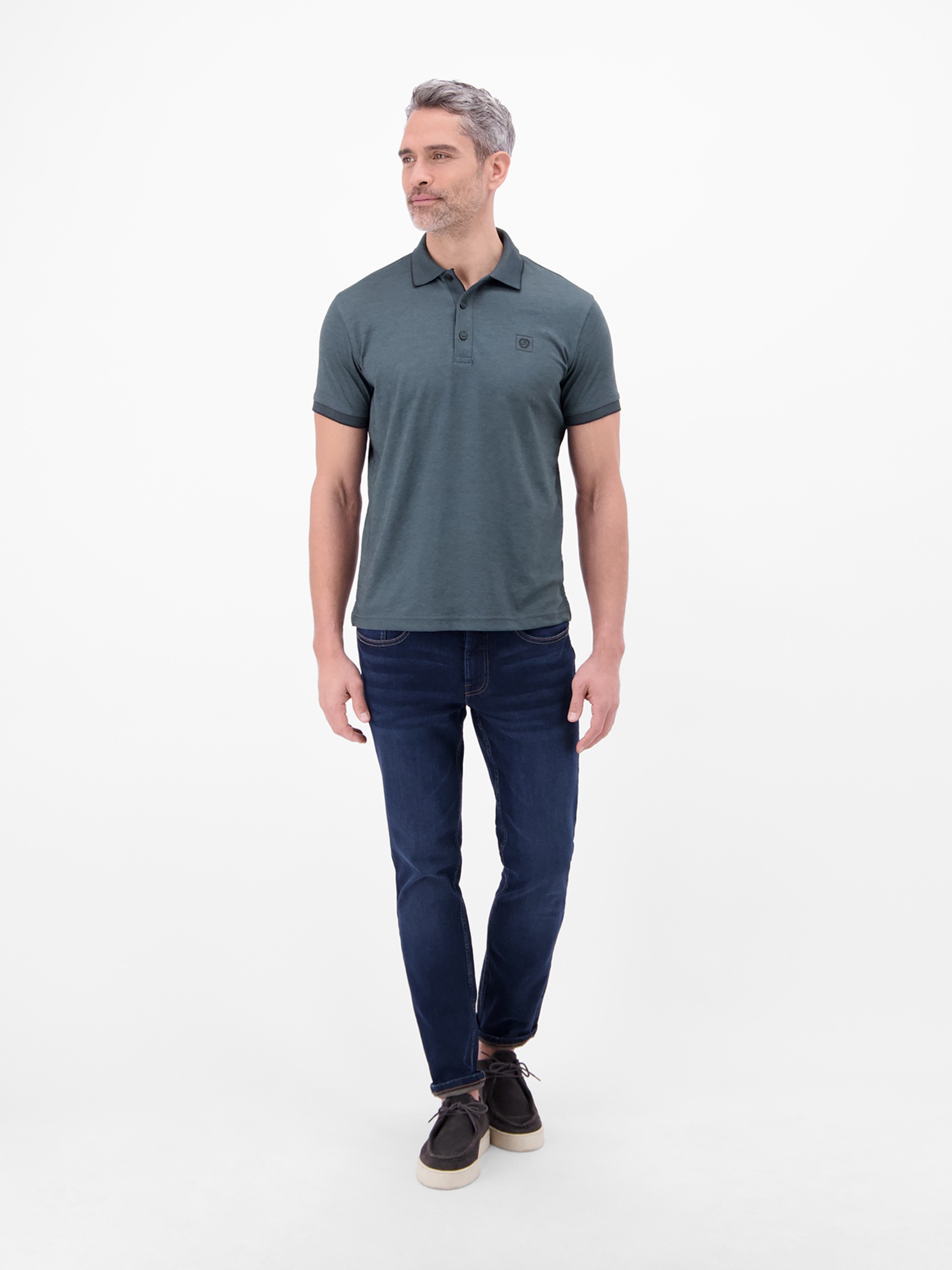 LERROS Poloshirt »Unifarbenes Poloshirt in Piqué-Qualität« Herren Polo Kurzarm, Kragen mit Knopfleiste, Pflegeleicht, Einfarbig