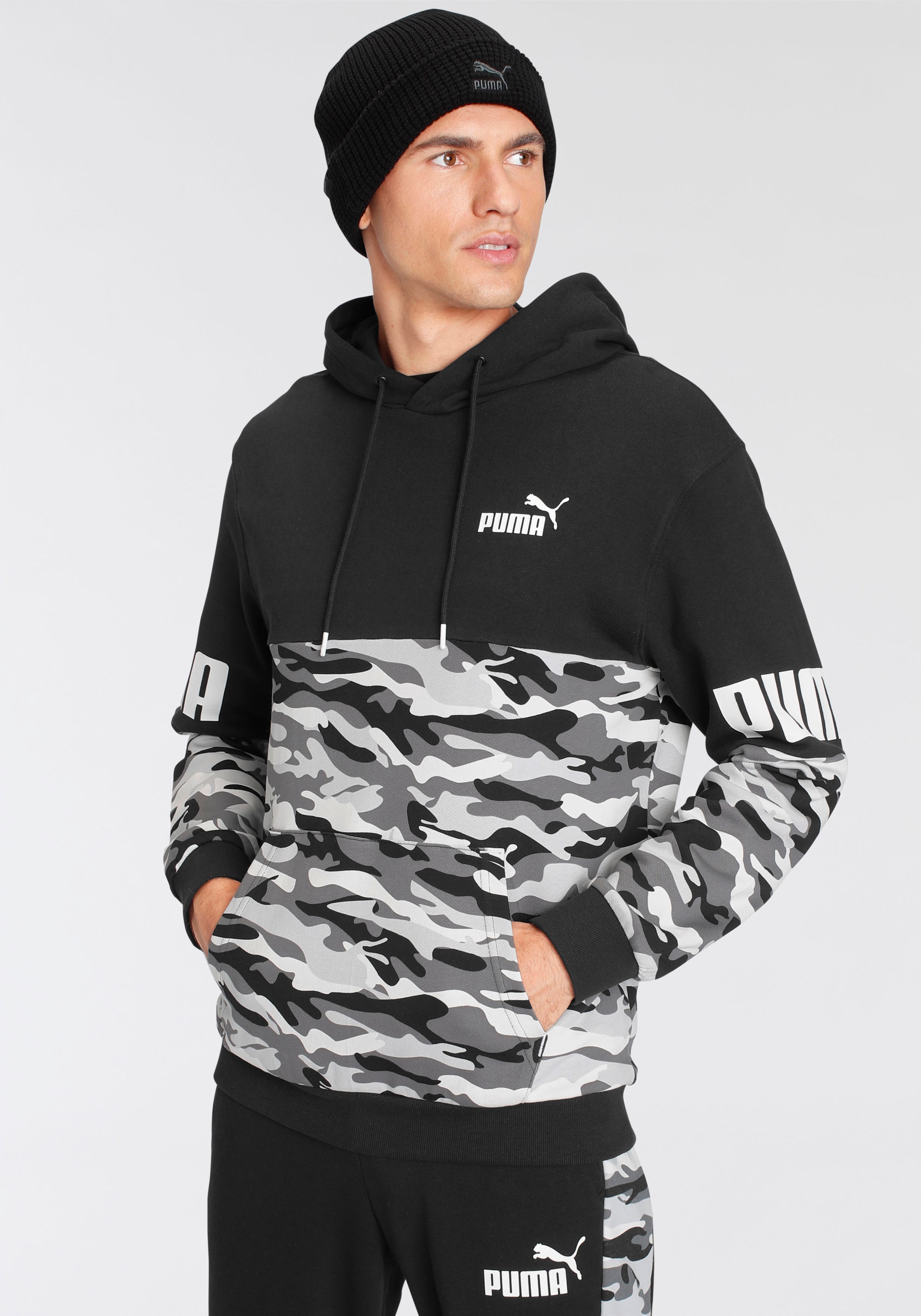 PUMA Kapuzensweatshirt »Puma Power Camo Hoodie TR«