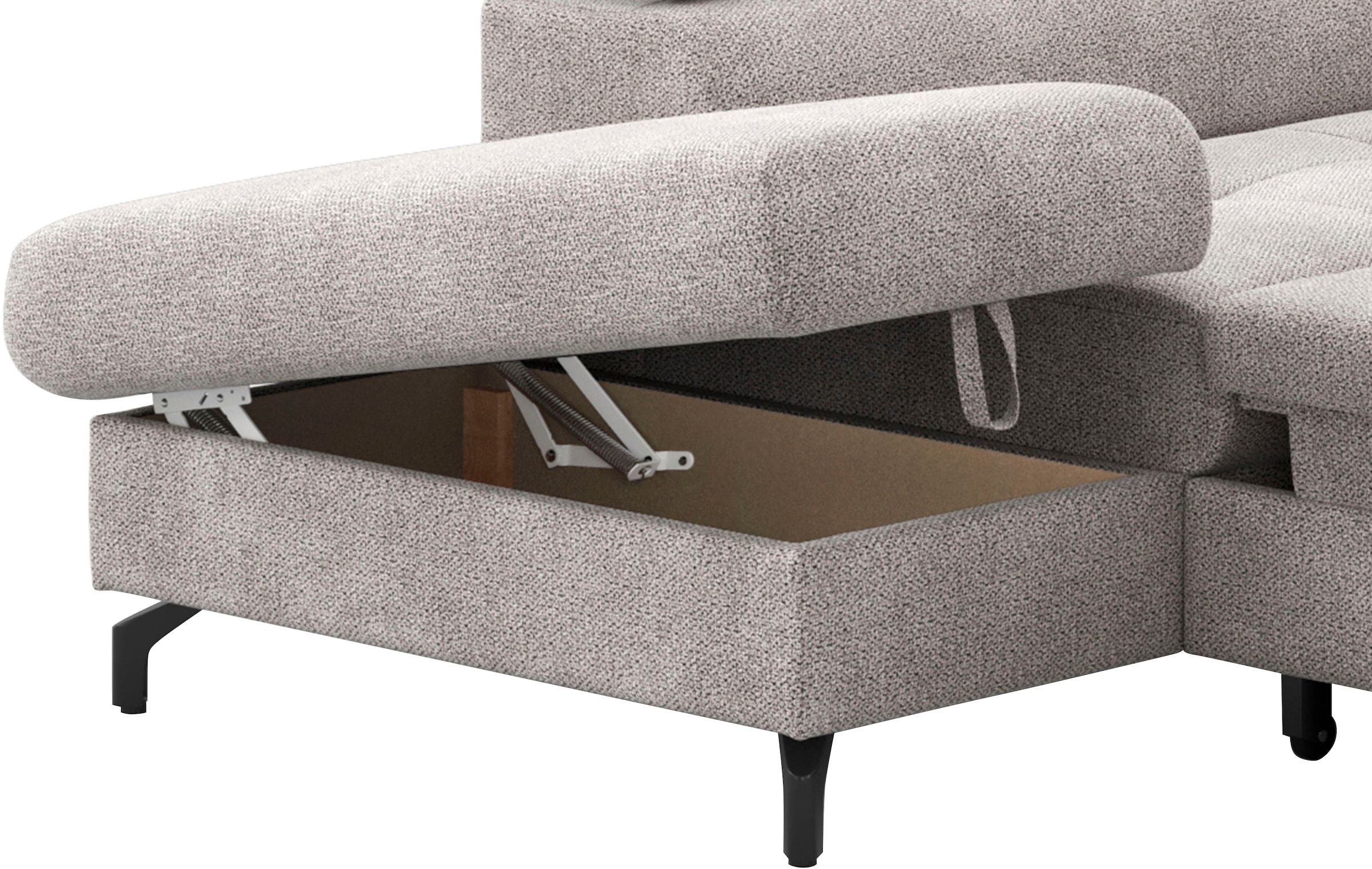 COTTA Ecksofa »Aura L-Form«, mit Schlaffunktion, Bettkasten und Kopfteilverstellung