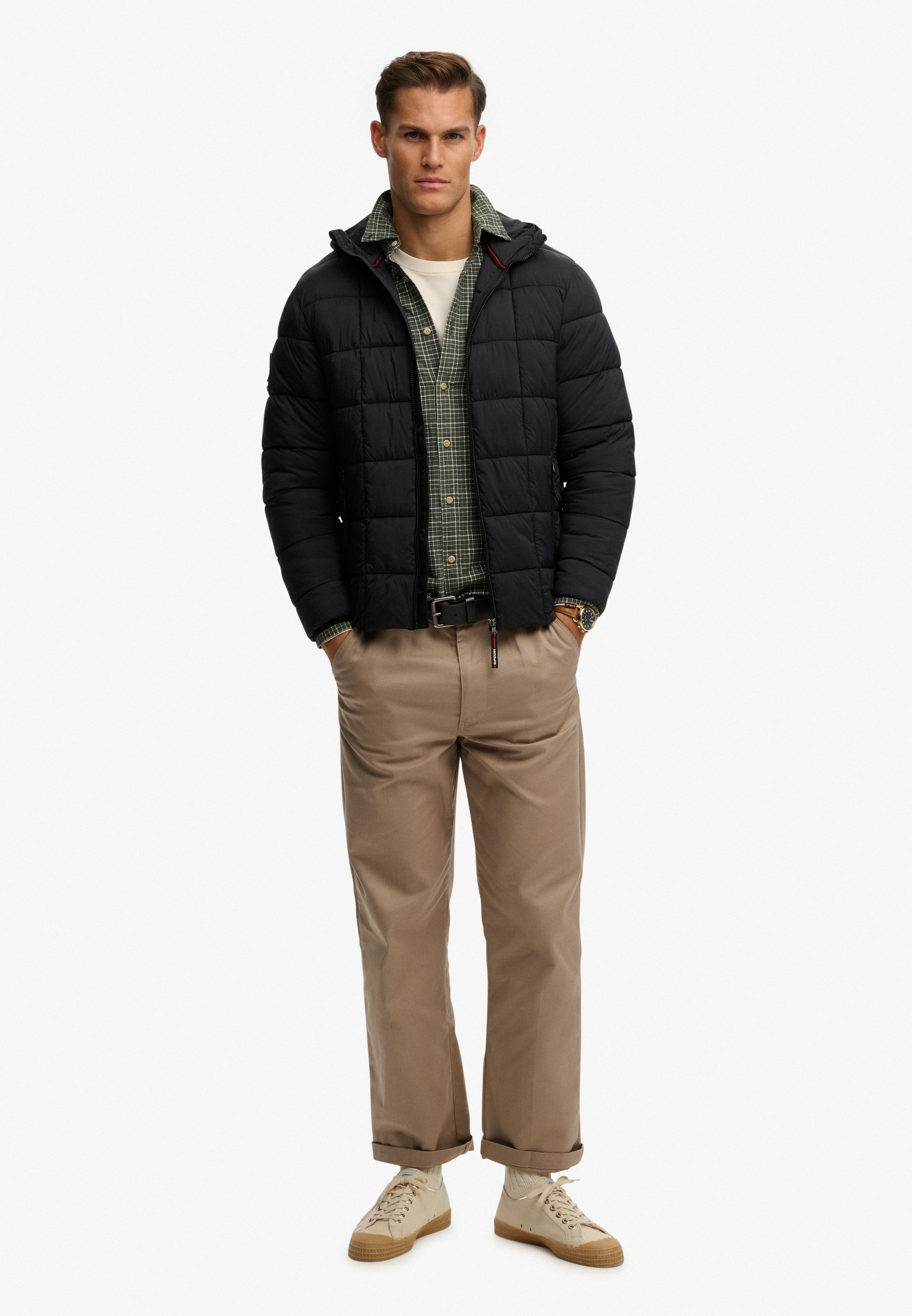 Superdry Steppjacke »HOOD BOX QUILT FUJI LITE JKT«