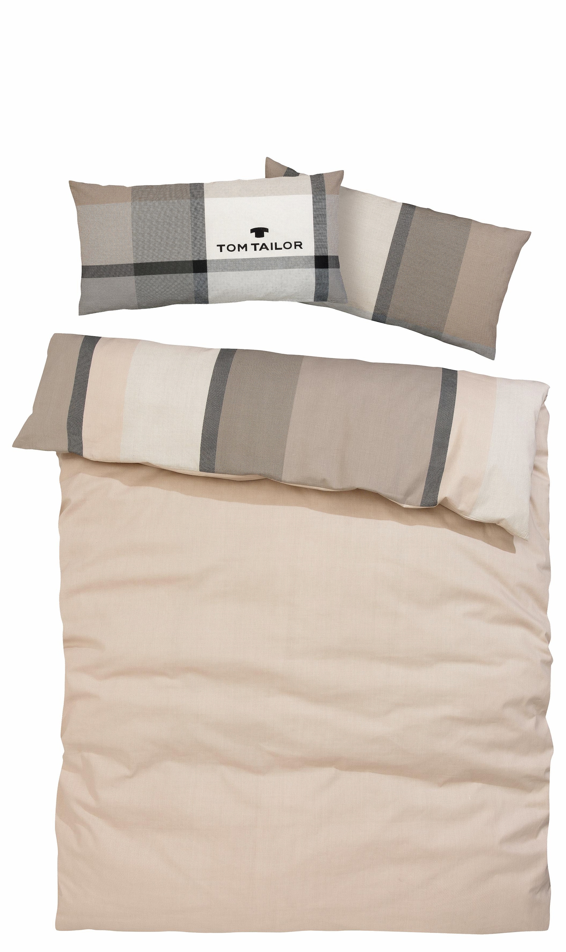 TOM TAILOR HOME Bettwäsche »Lenny in Gr. 135x200 oder 155x220 cm«, mit GRATIS-Zugabe: Kissenhülle