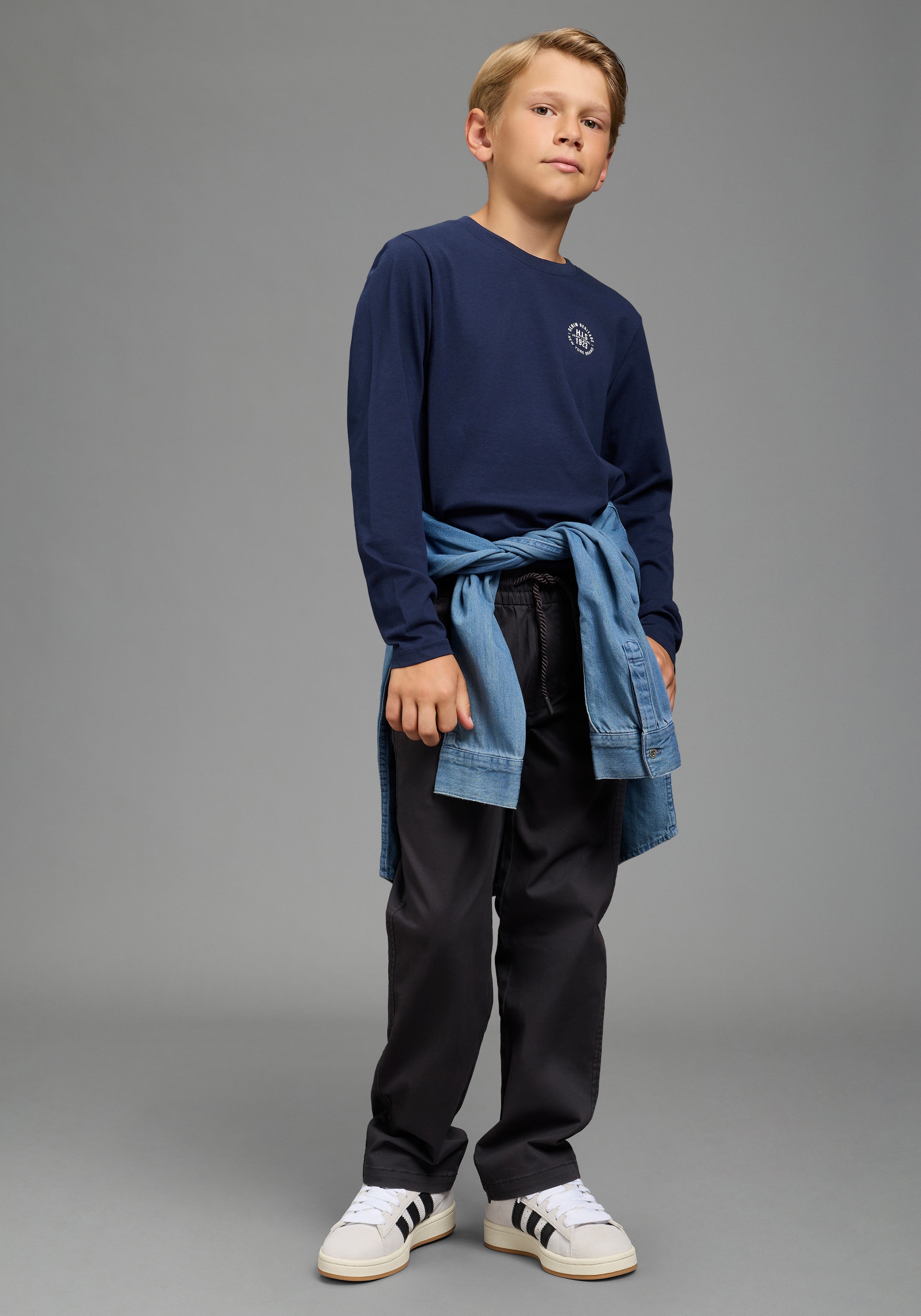 KIDSWORLD Schlupfhose »Twillhose in Schlupfform«  Twillhose in gerader Passform, mit innenliegendem Gummizug im Bund