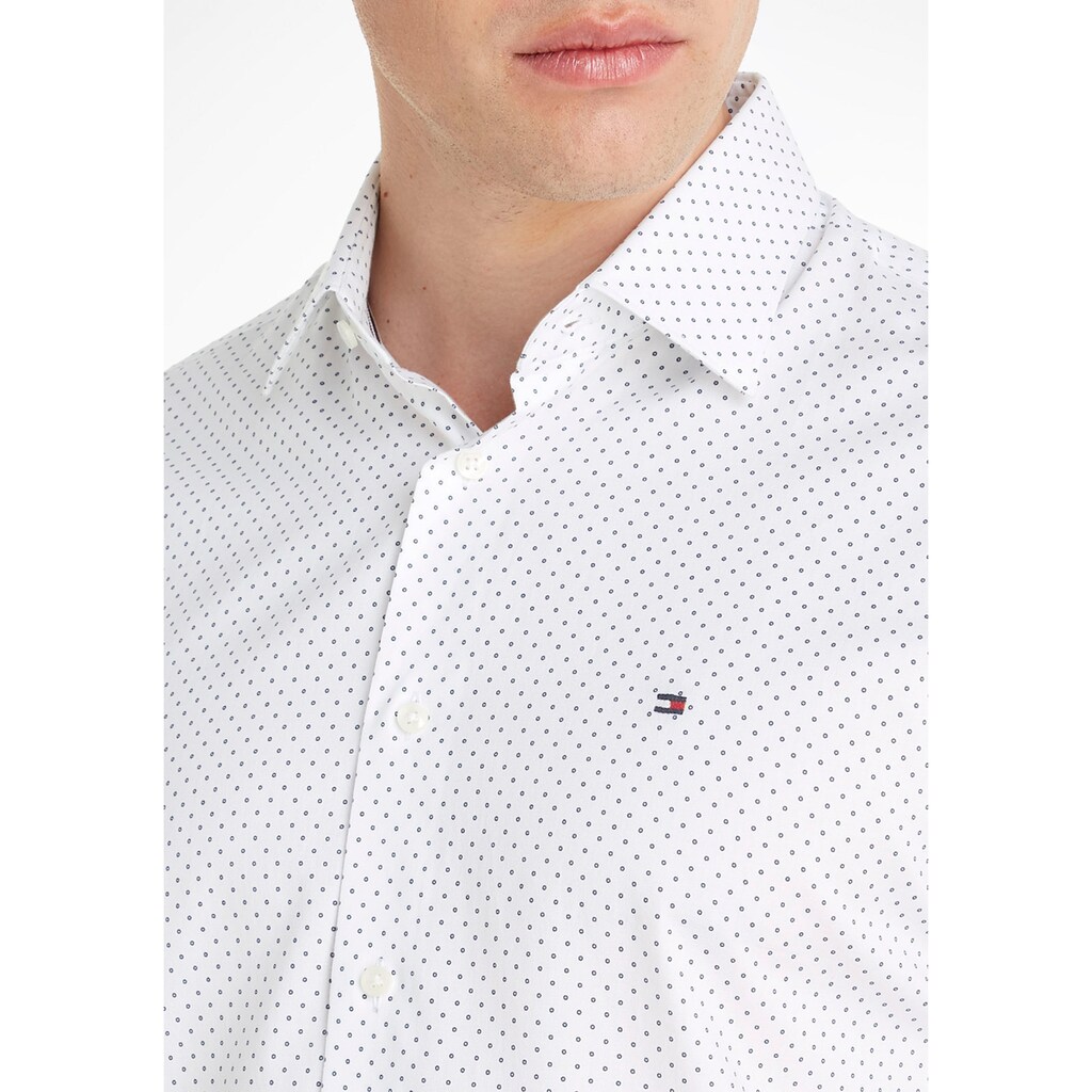 Tommy Hilfiger TAILORED Langarmhemd »CL TWO TONE DOT PRINT RF SHIRT«