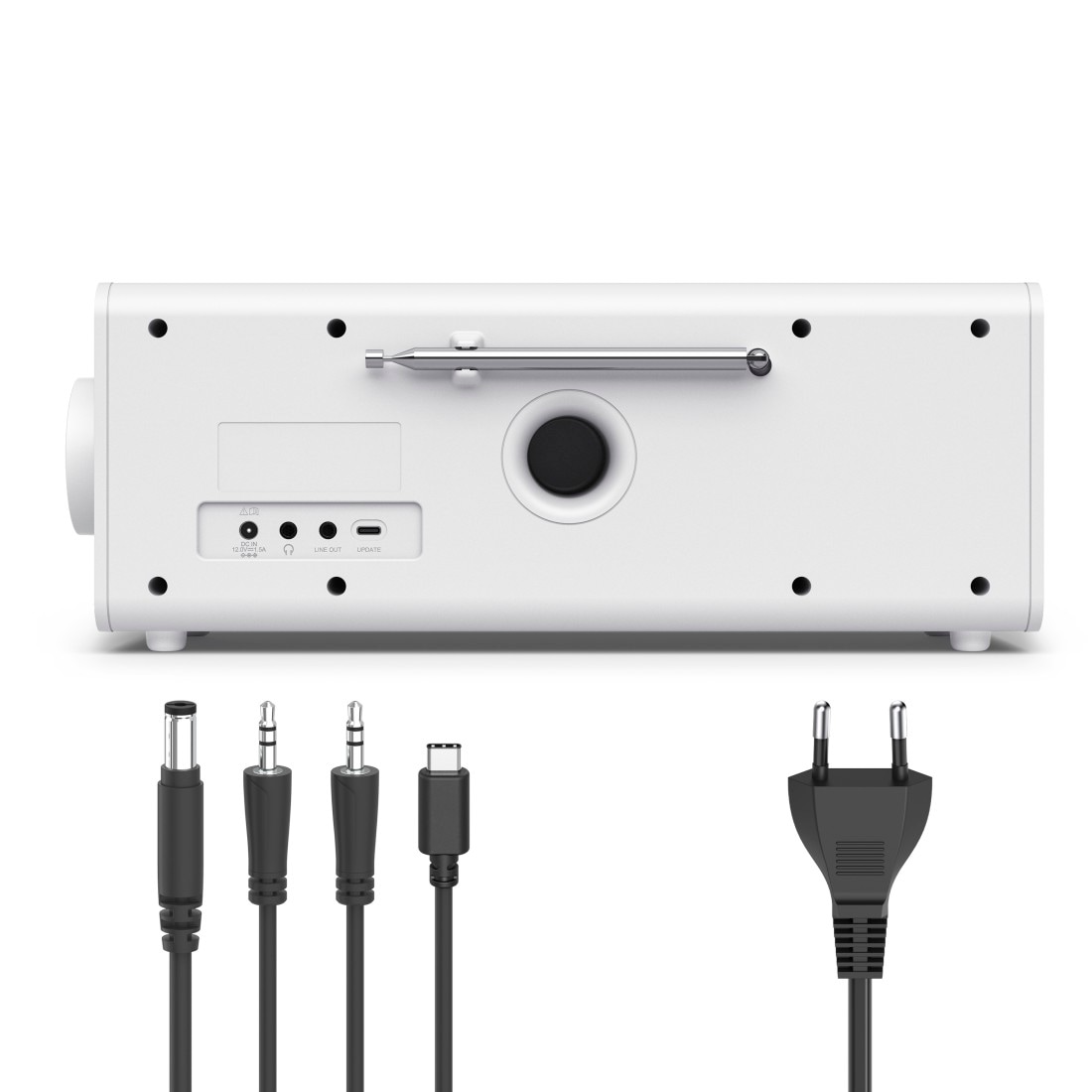 Hama Digitalradio (DAB+) »Digitalradio mit DAB DAB+ FM Bluetooth und Wecker« ( Digitalradio (DAB+) 10 W) 4,3 Zoll TFT-Farbdisplay, große Tasten, Direktwahltasten