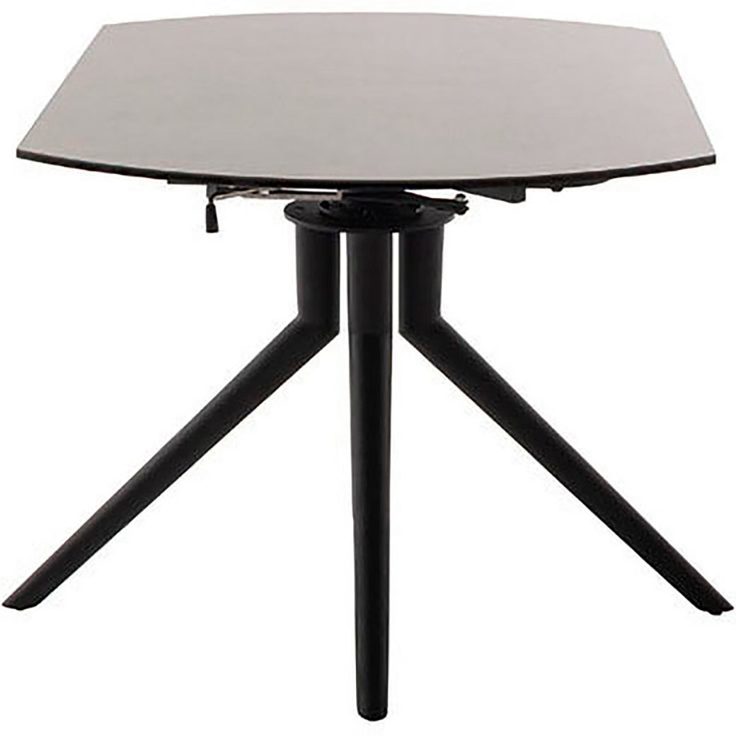 MCA furniture Esstisch »RUBIKON Vierfußtisch 90-135 cm«, (Einzelstück), Keramik, Metall, Längsseitenauszug, ausziehbar, 13 mm