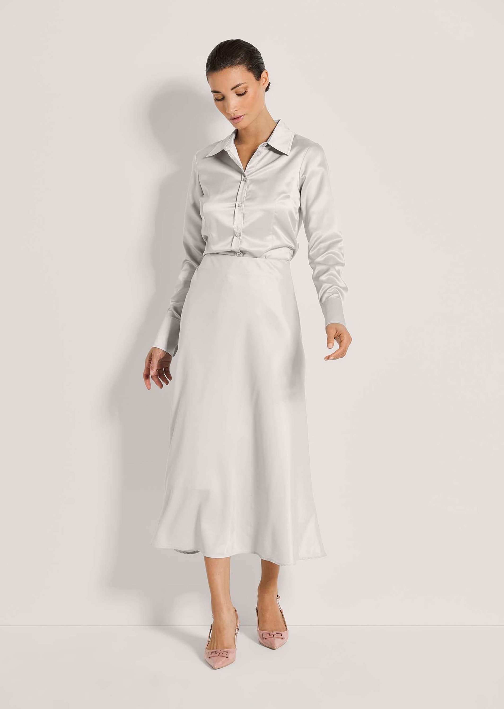 MADELEINE Midirock »Midirock Midi Satinrock für elegante Anlässe«