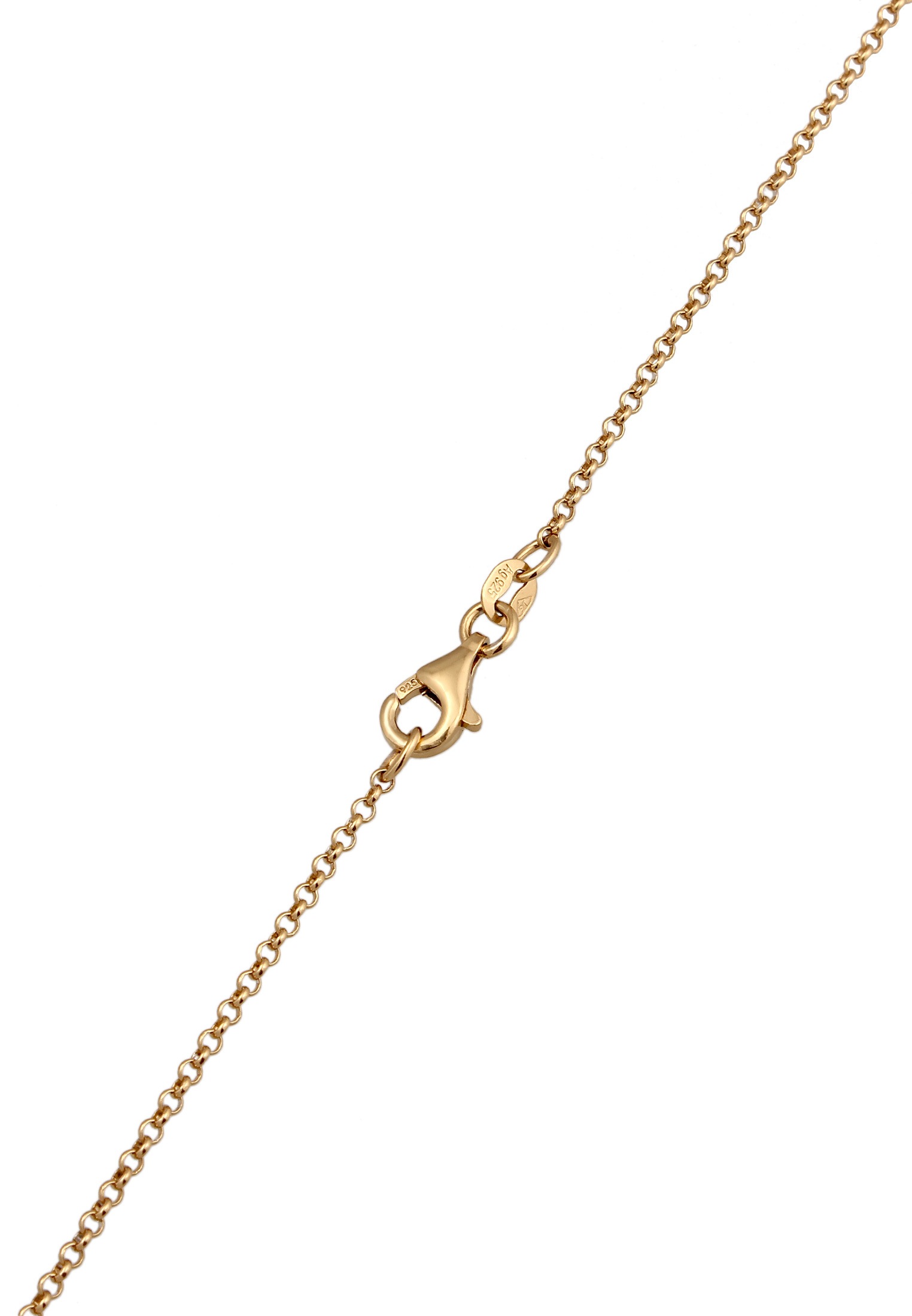 Elli Kette mit Anhänger »Halskette Schleife 925 Sterling Silber Gold-plated«