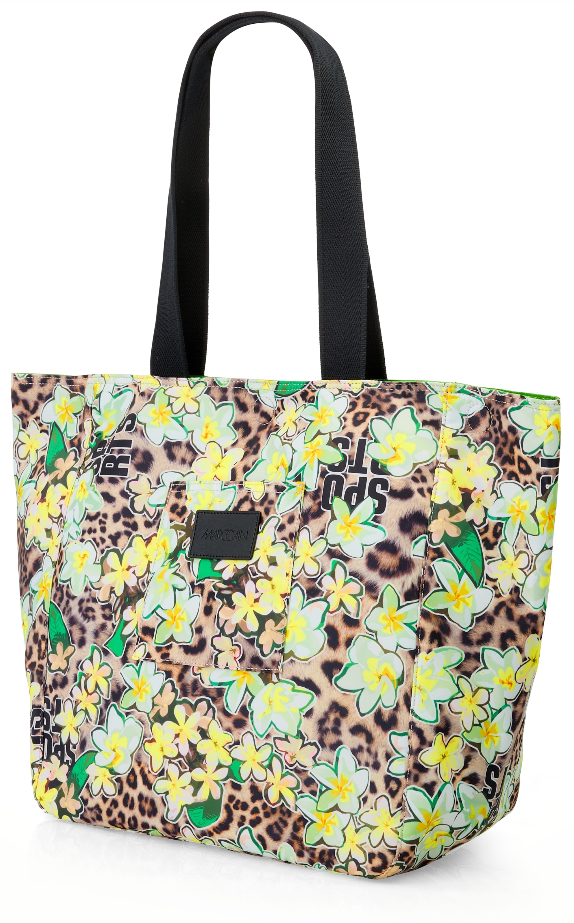 Marc Cain Shopper »"Happy Classics"«, Schultertasche, Sporttasche mit auffälligem Print