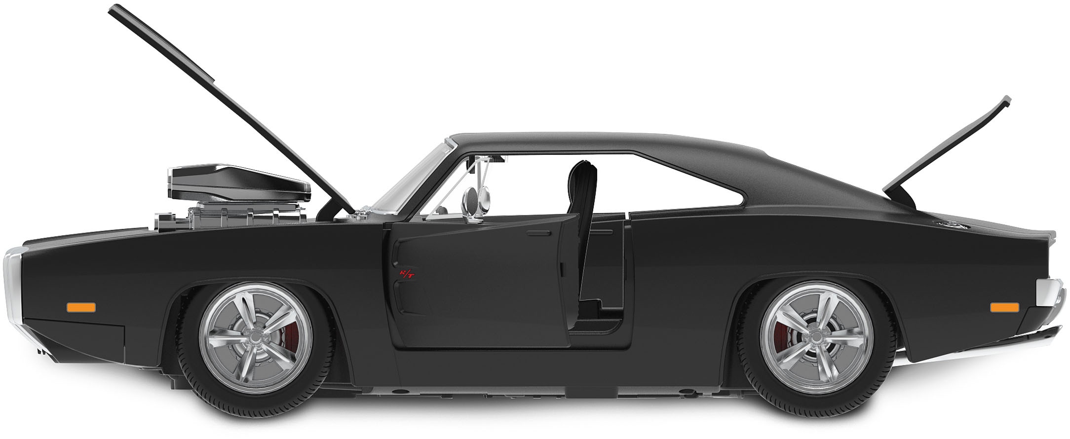 Jamara RC-Auto »Dodge Charger R/T 1970, 1:16, schwarz, 2,4GHz«, mit Licht und Sound