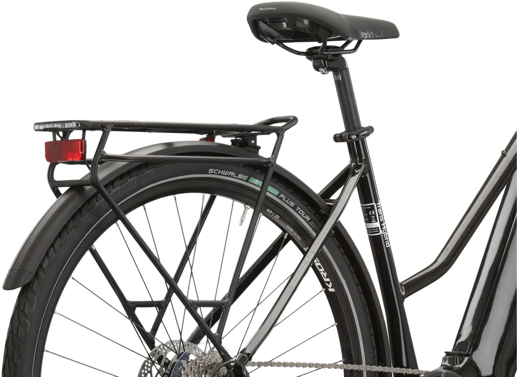 Kross »E-Trekkingrad Trans Hybrid 6.0 28 Zoll schwarz« 10 Gang Shimano DEORE XT T8000 Schaltwerk Kettenschaltung Mittelmotor 250 W Pedelec, Elektrofahrrad für Damen