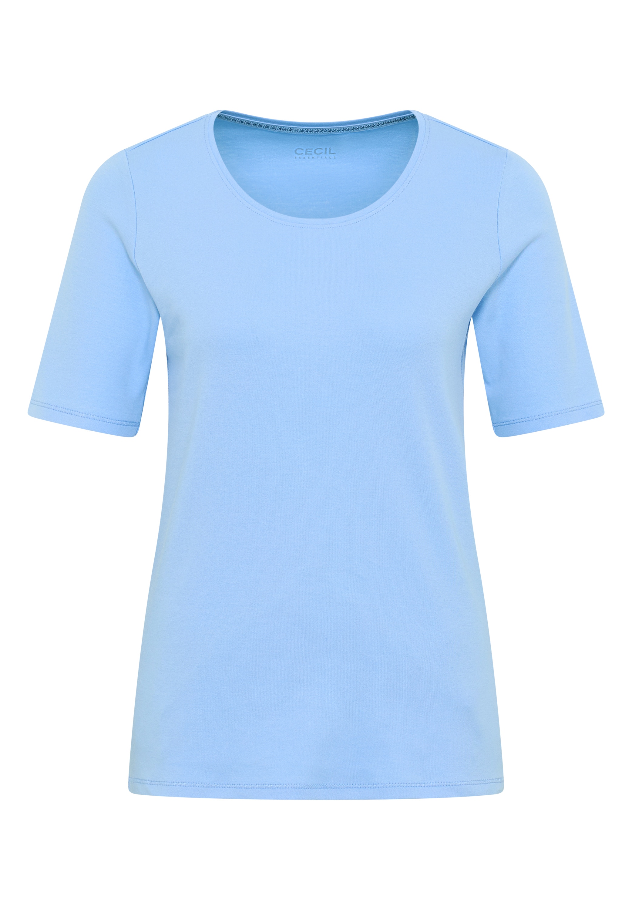 Cecil Rundhalsshirt »Style Lena«, mit Halbärmeln
