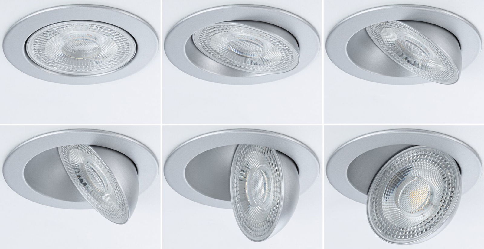 Paulmann LED Einbauleuchte »LED Einbauleuchte White Select Aumus 3xSet 5W 700lm 2300V 2700 - 6500K« 3 Stk. Tageslichtweiß Memoryfunktion, mehrere Helligkeitsstufen, Farbwechsler, Farbsteuerung