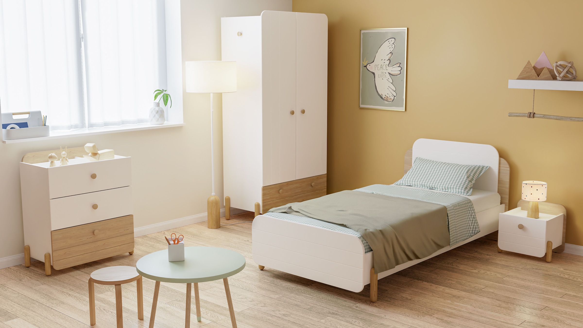 Demeyere GROUP Kinderkleiderschrank »Edaj«, Kinderkleiderschrank 1 Schublade