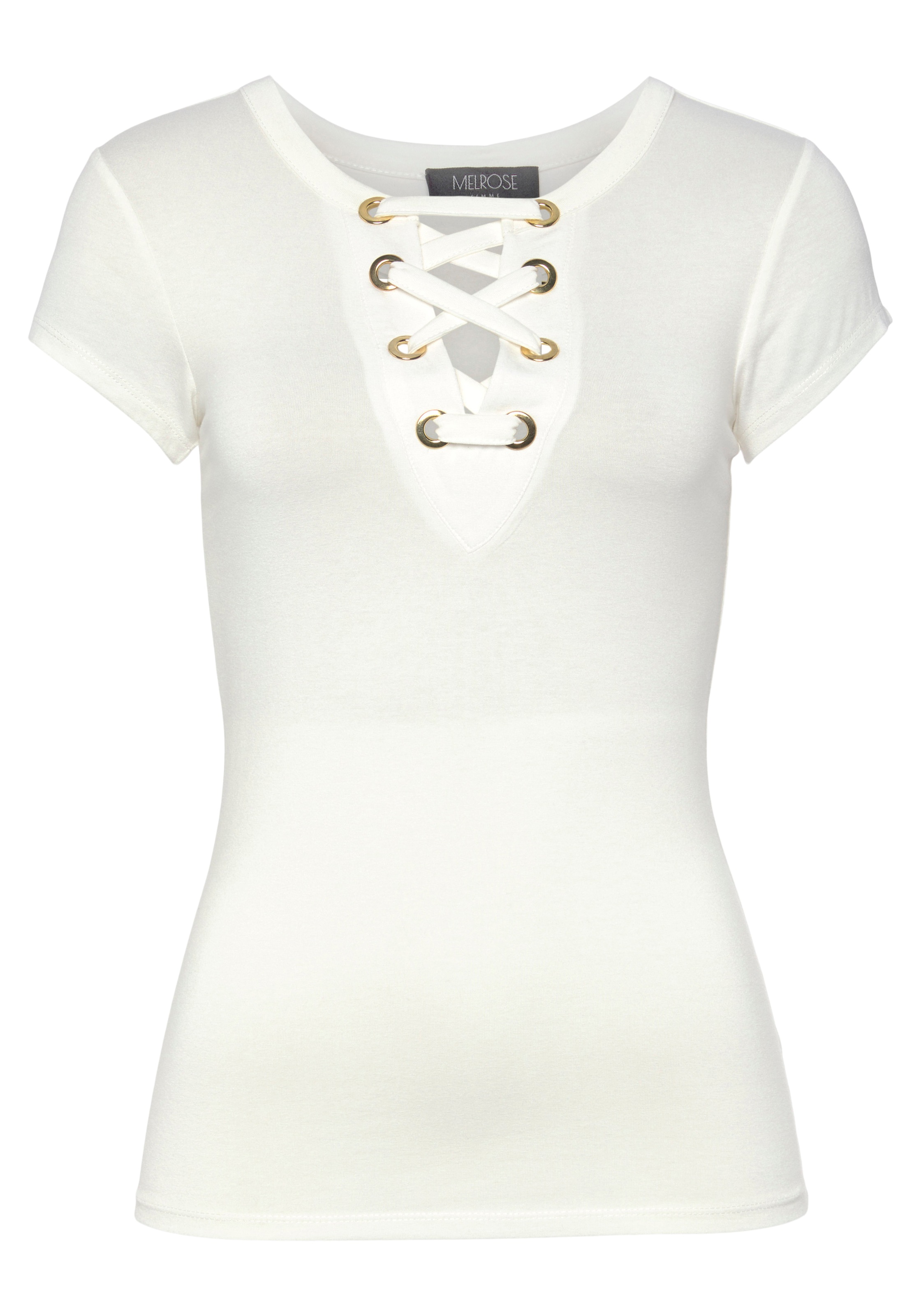 Melrose T-Shirt, mit Zierschnürung bestellen im OTTO Online Shop
