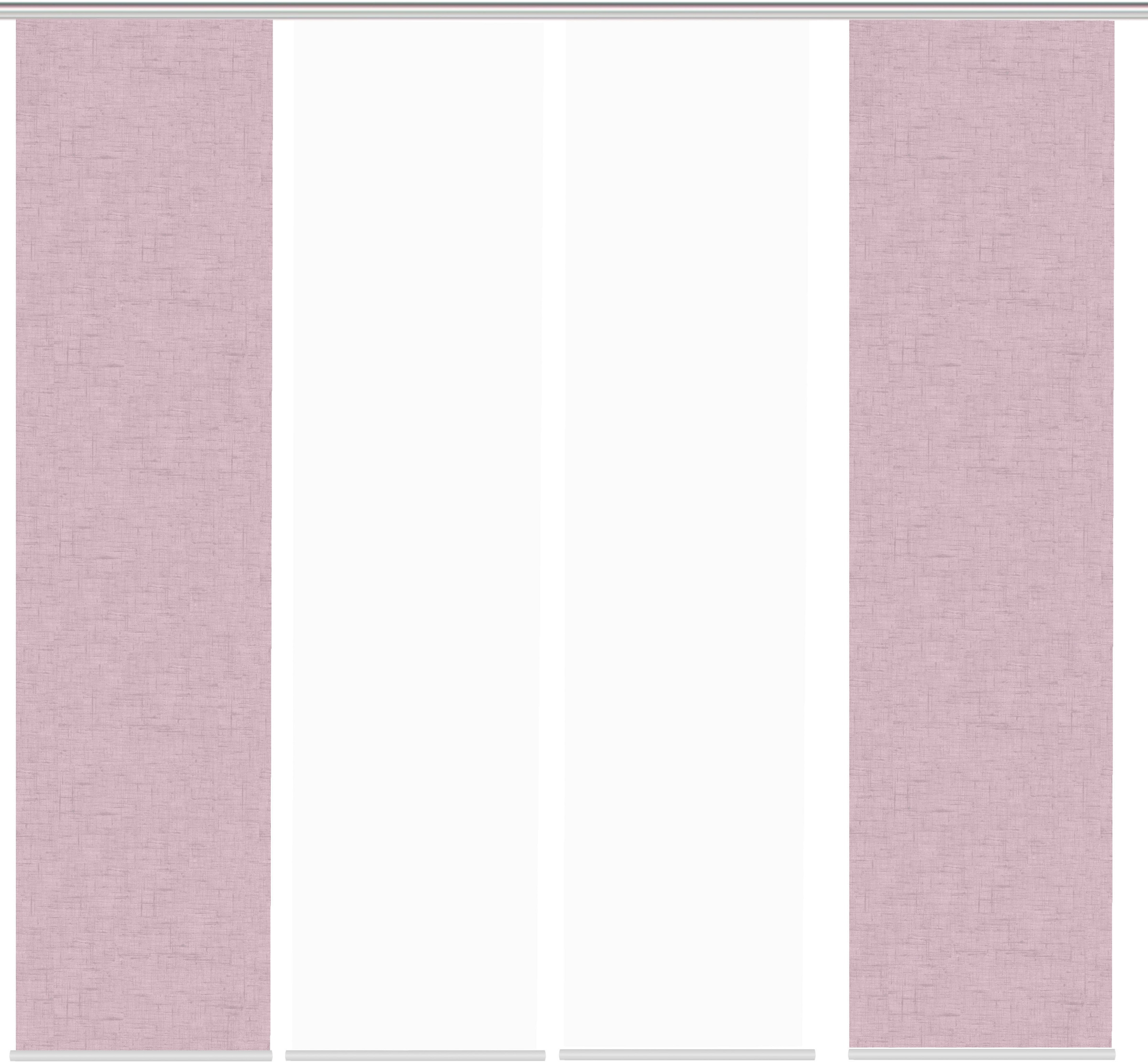 HOME WOHNIDEEN Schiebegardine »PIVE 4er SET« Paneelwagen 4 Stk. tlg. Schiebevorhang Digidruck 4er Set PIVE