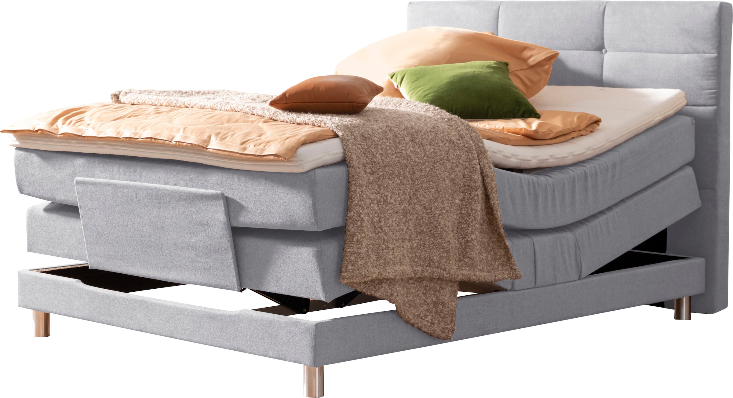 alina Boxspringbett »Matea« inklusive Matratze und Topper, in verschiedenen Größen und Härtegraden