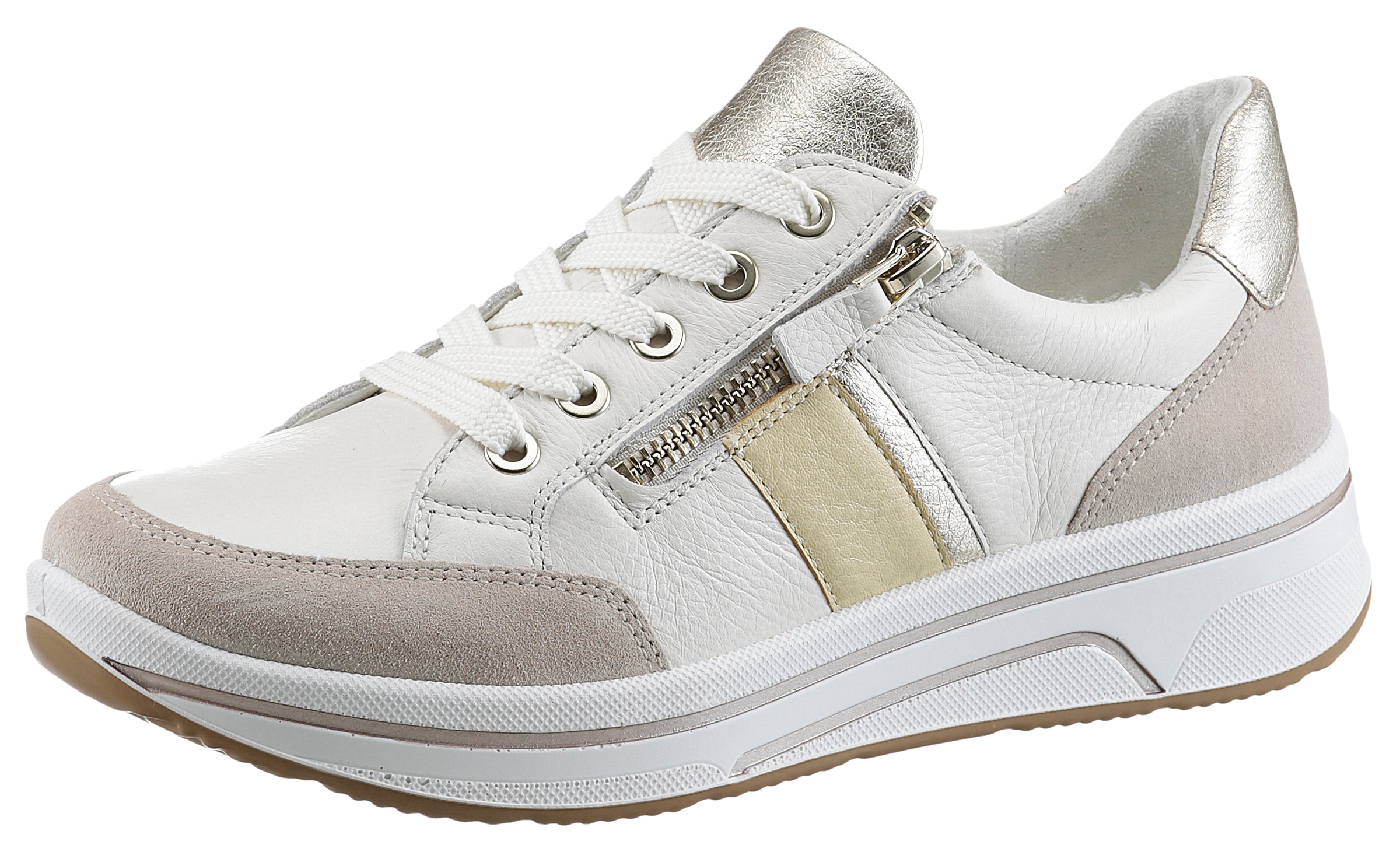 Ara Sneaker »SAPPORO«, in Weite H, Reißverschluss, Freizeitschuh, Halbschuh, Schnürschuh