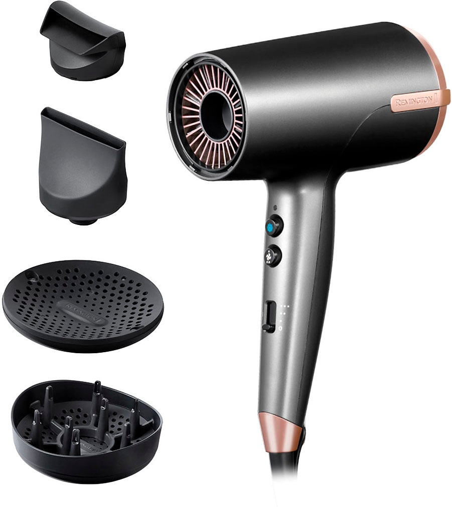 Remington Haartrockner »D6077 ONE Dry & Style Hairdryer« 2.000 W 4 Aufsätze 120 km/h Luftstrom, 4 Aufsätze, 8 Heiz-& Geschwindigkeitskombinationen...
