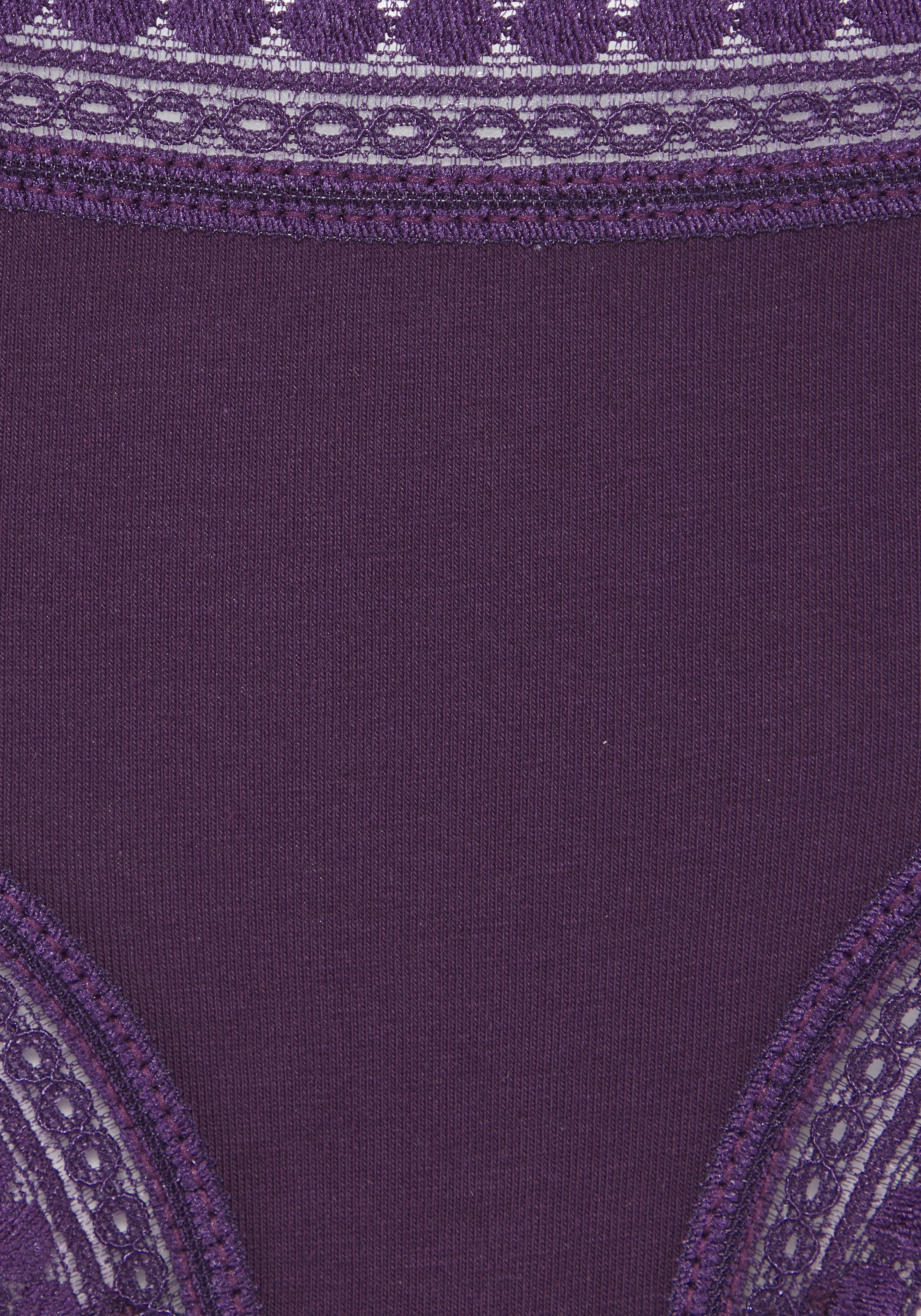 LASCANA Brasilslip 3er-Set,  aus elastischer Baumwolle mit weicher Spitze